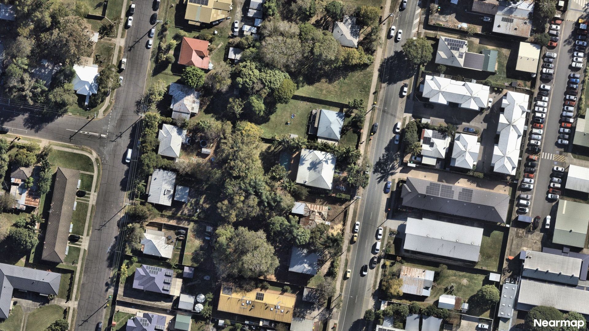 Vertical aerial view