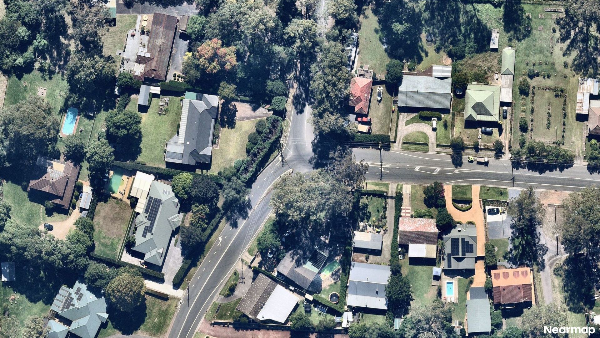Vertical aerial view