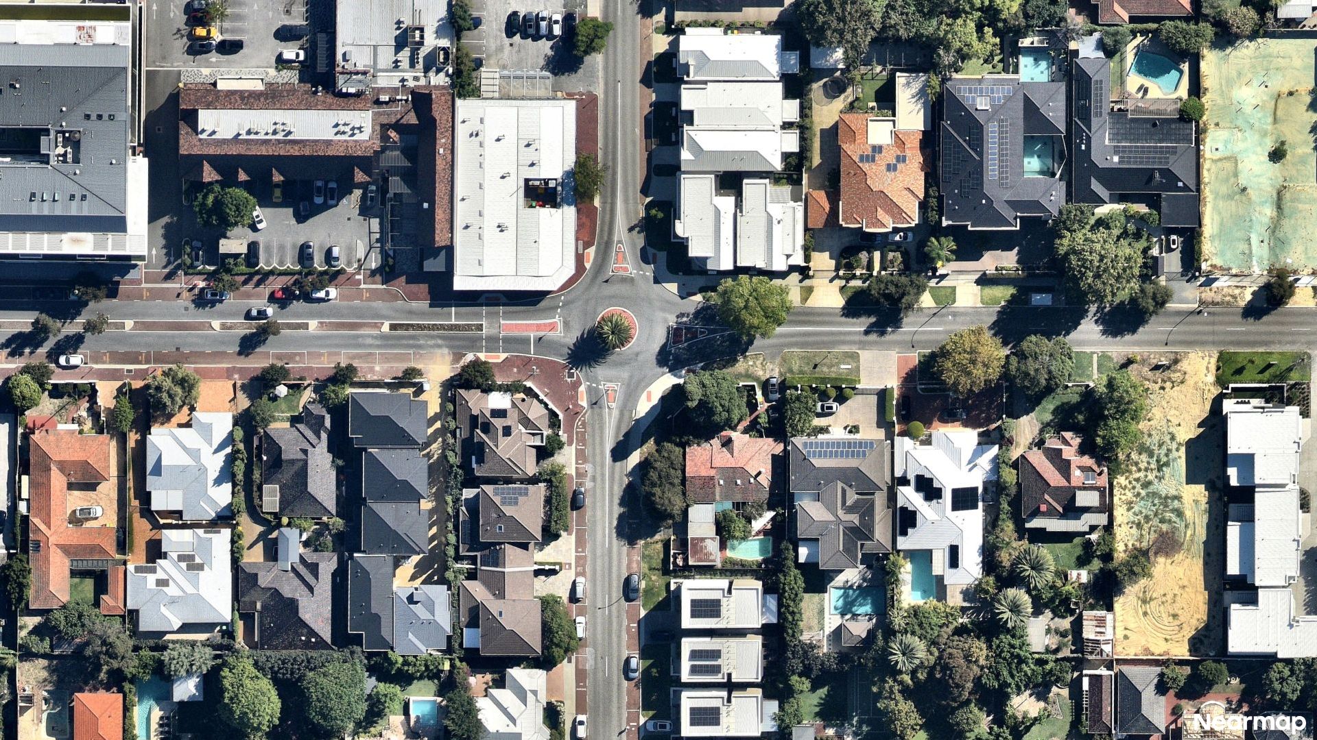 Vertical aerial view