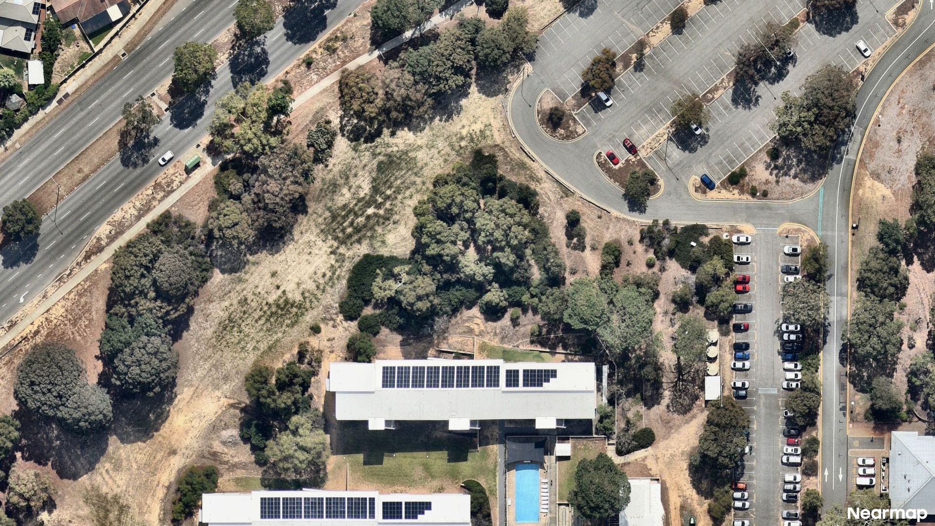 Vertical aerial view
