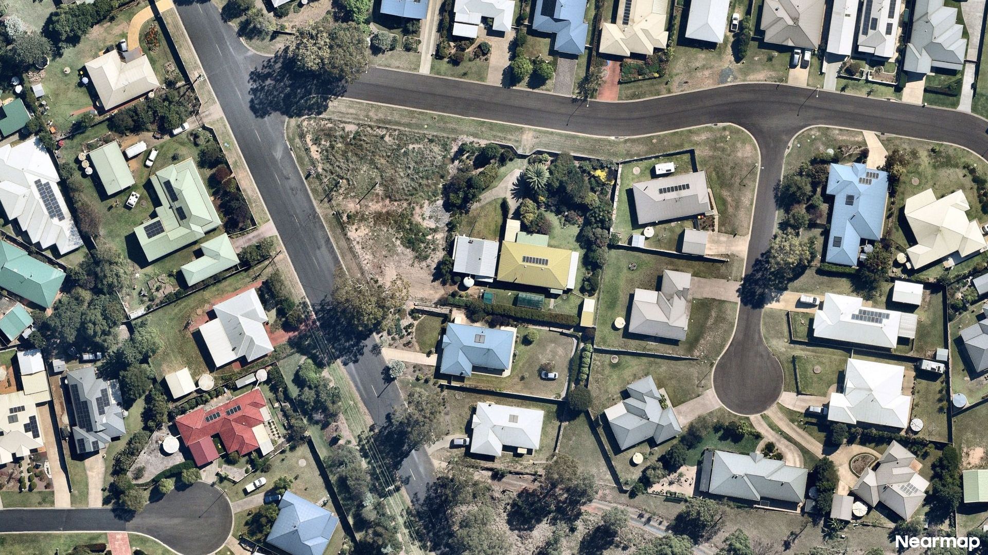 Vertical aerial view