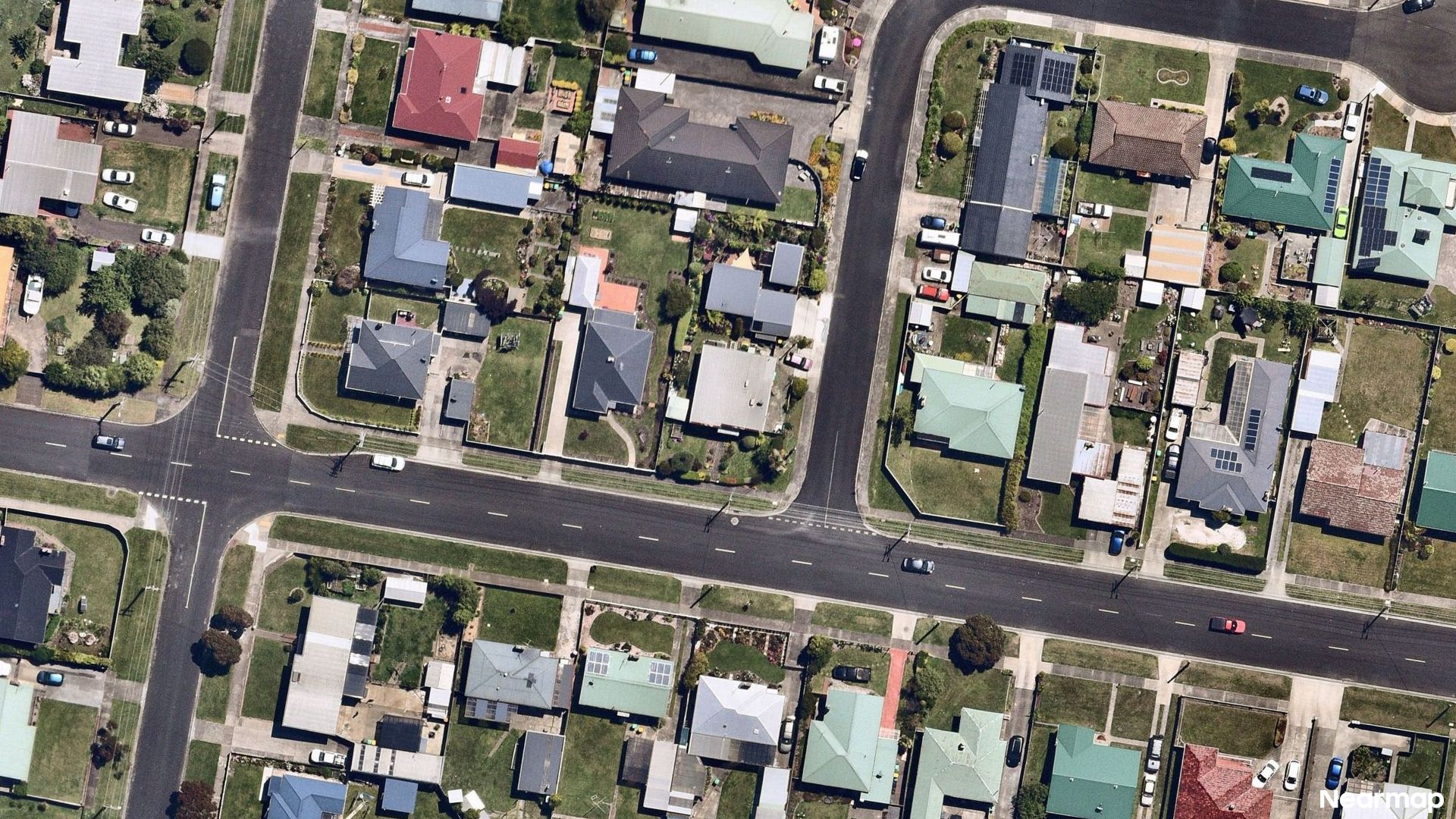 Vertical aerial view