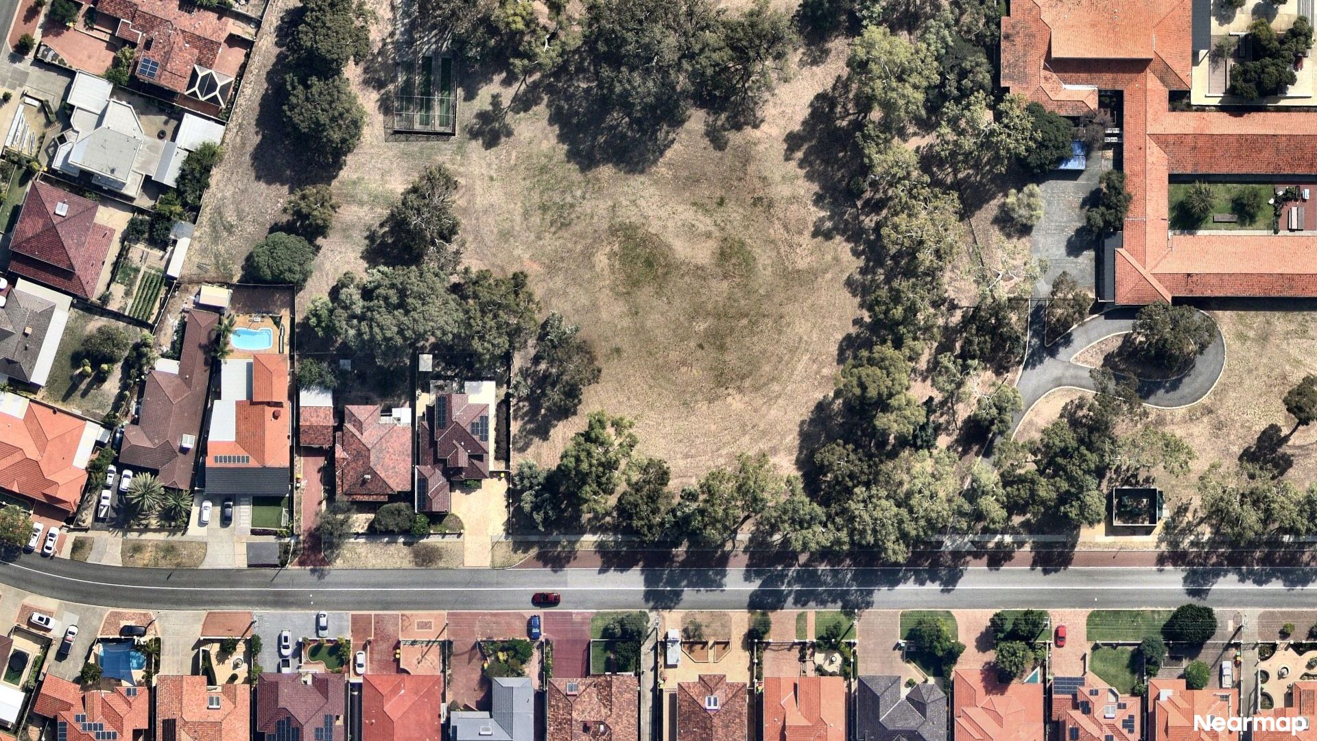 Vertical aerial view