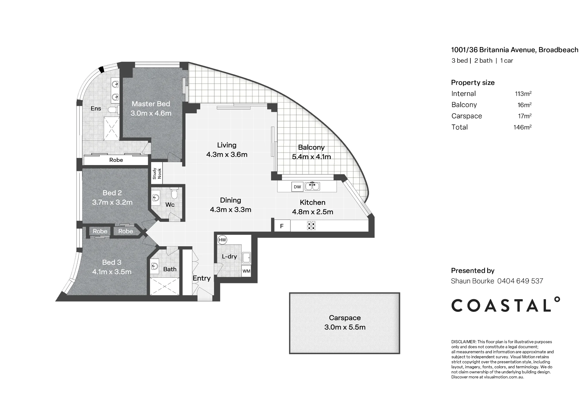 1001/36 Britannia Avenue, Broadbeach, Qld 4218