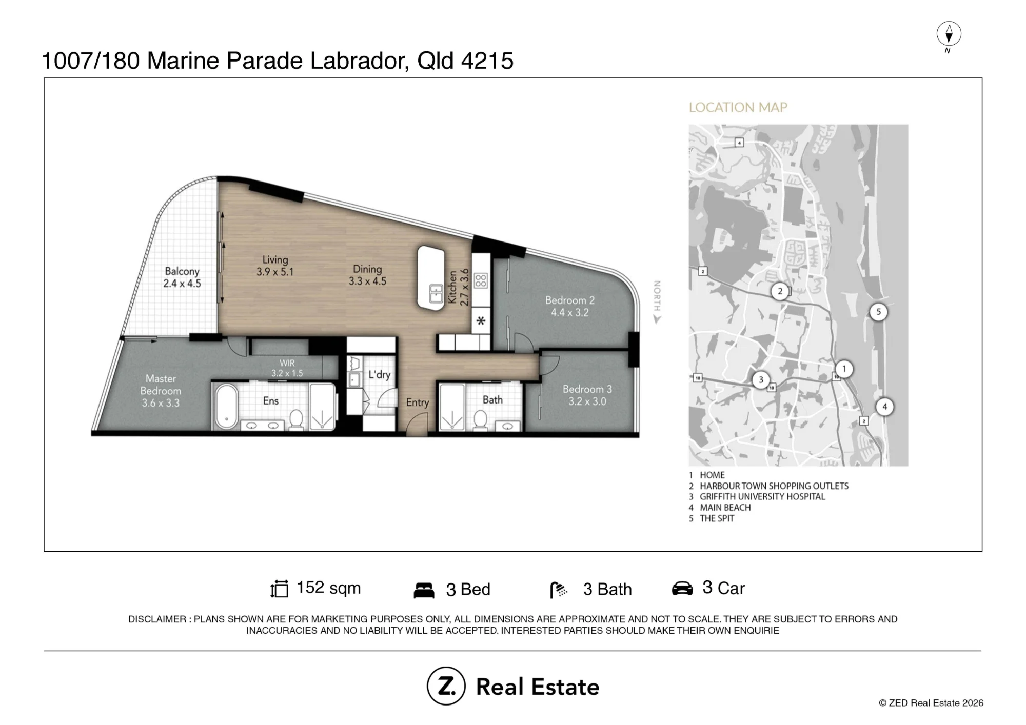 1007/180 Marine Parade, Labrador, Qld 4215