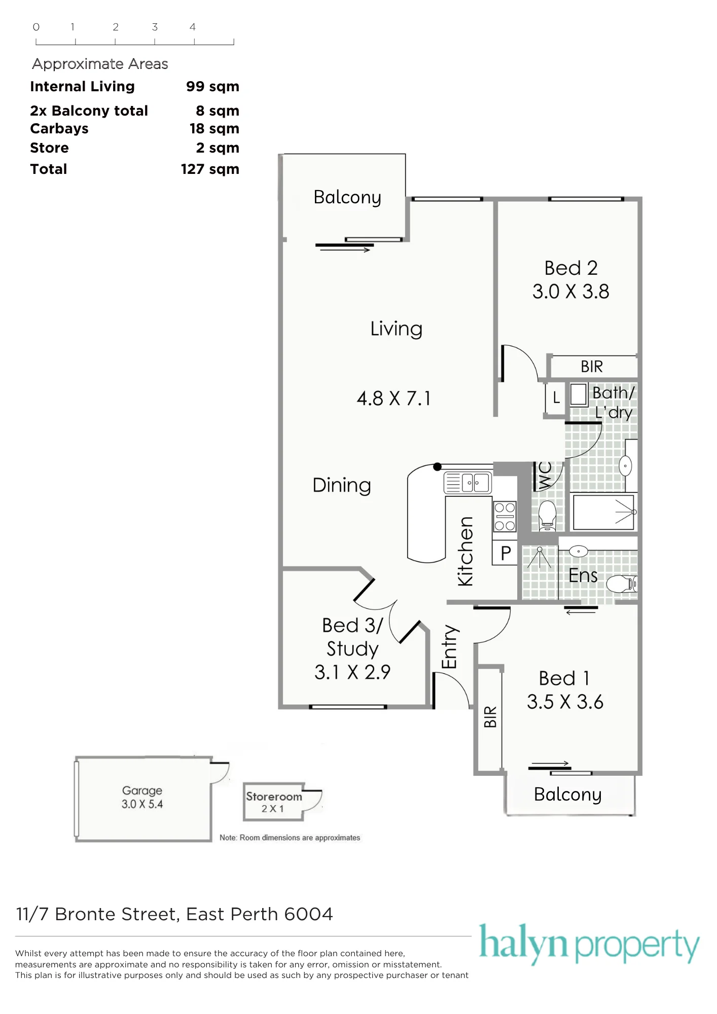 11/7 Bronte Street, East Perth, WA 6004