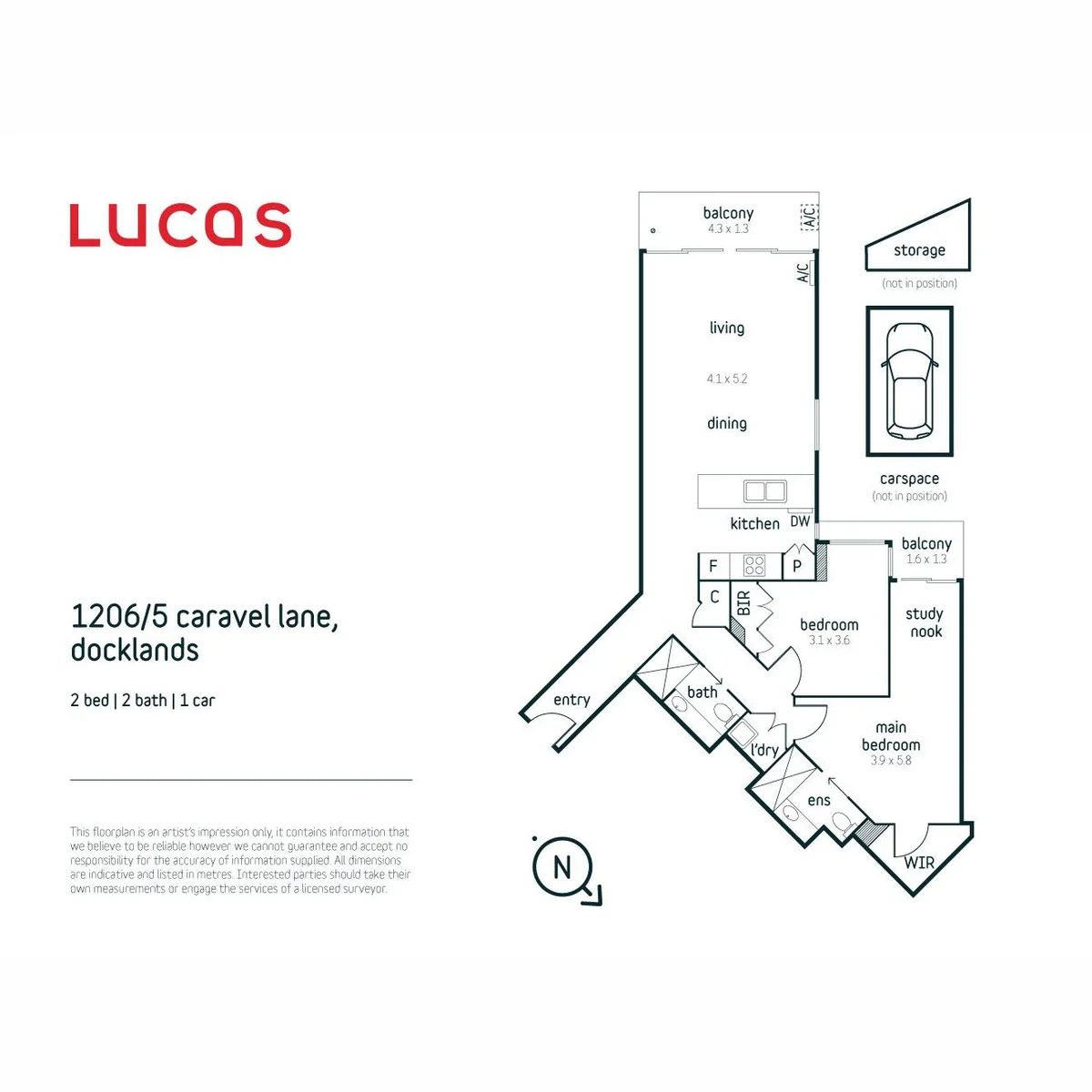 1206/5 Caravel Lane, Docklands, Vic 3008