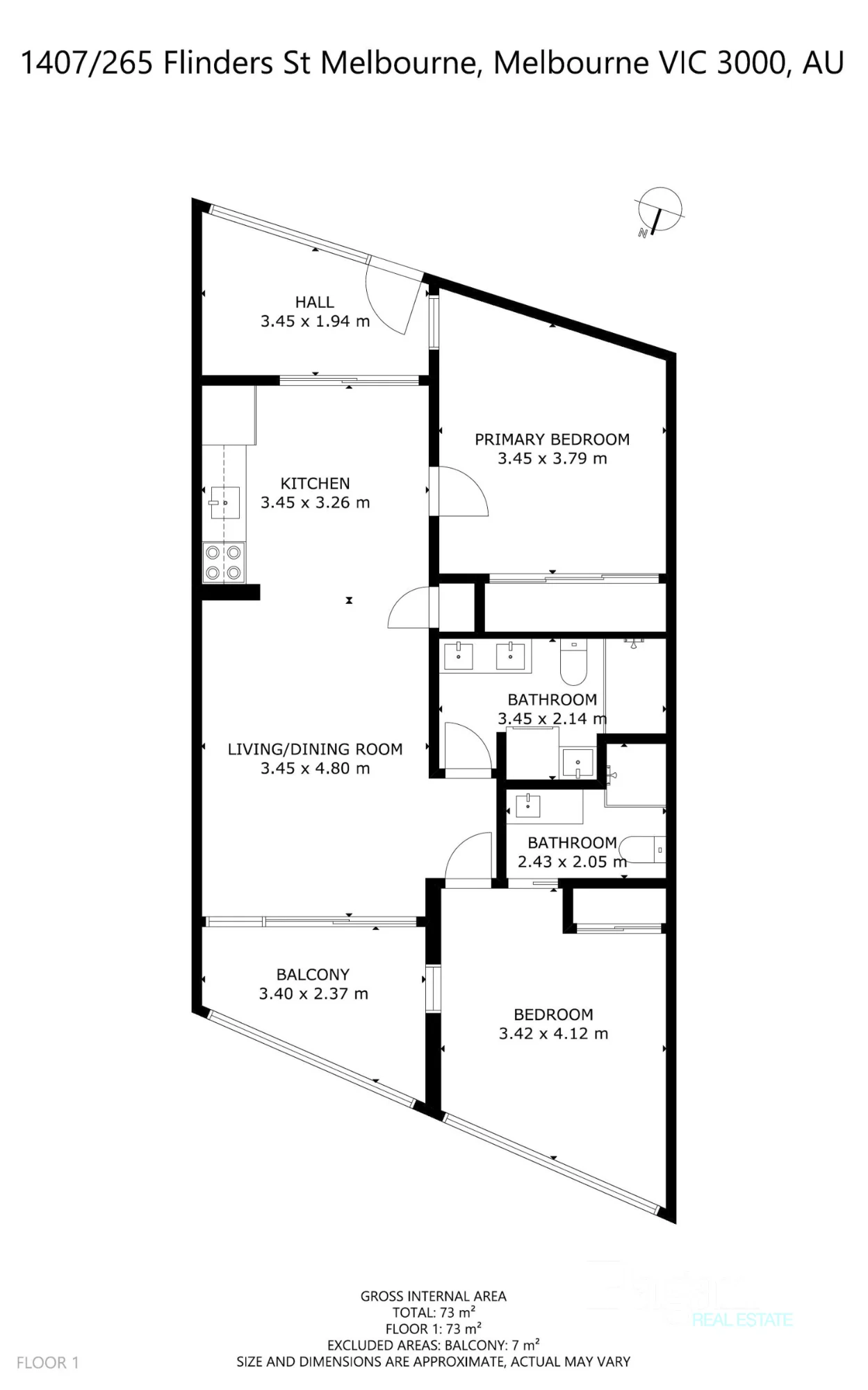 1407/565 Flinders Street, Melbourne, Vic 3000