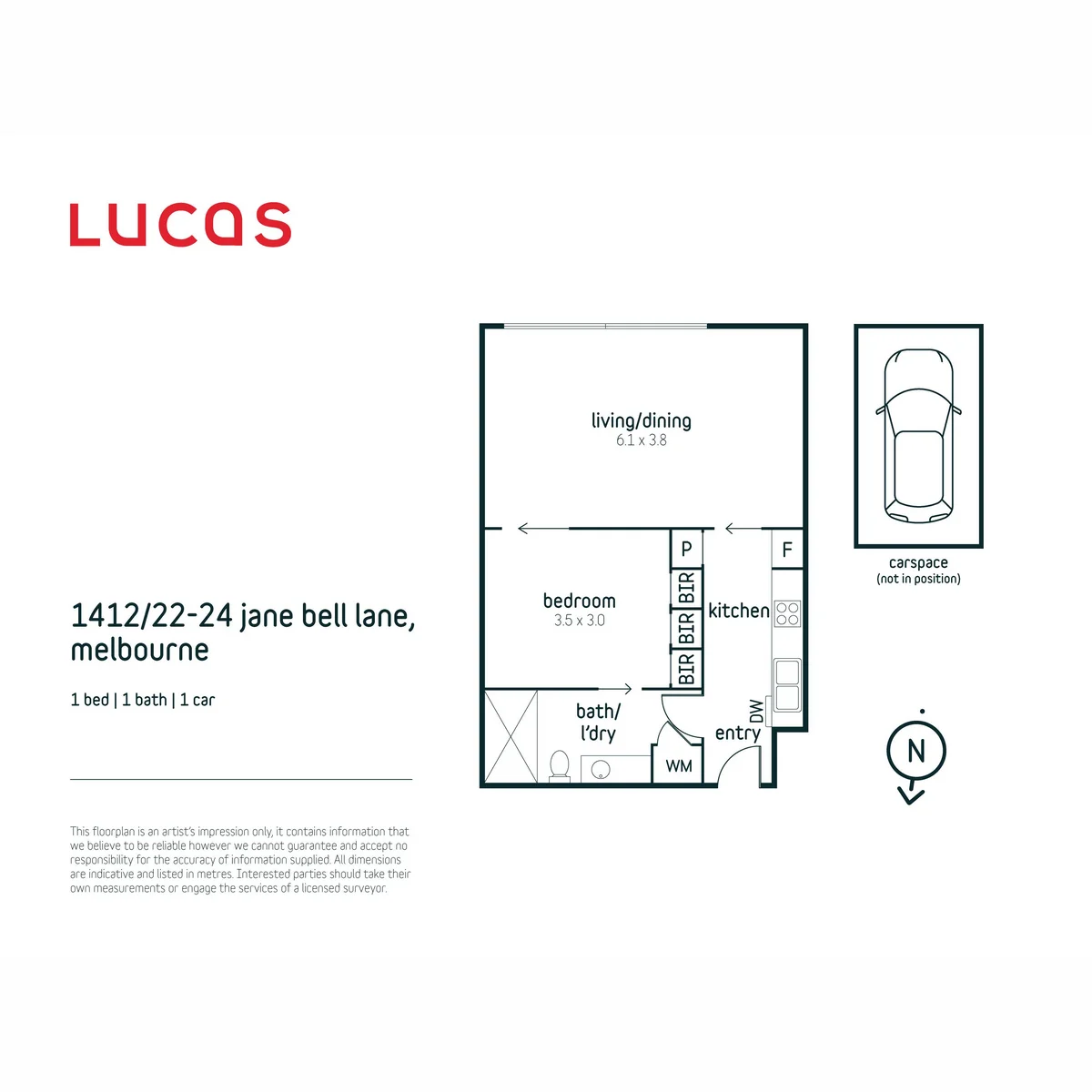 1412/22-24 Jane Bell Lane, Melbourne, Vic 3000