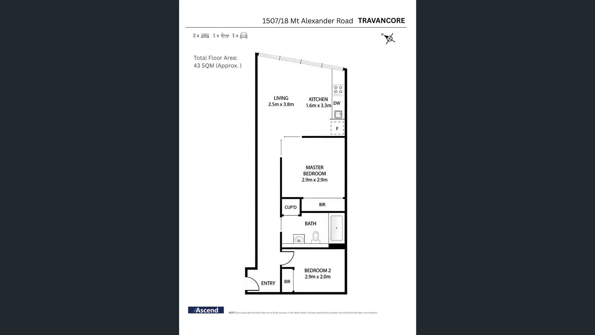 1507/18 Mt Alexander Road, Travancore, Vic 3032