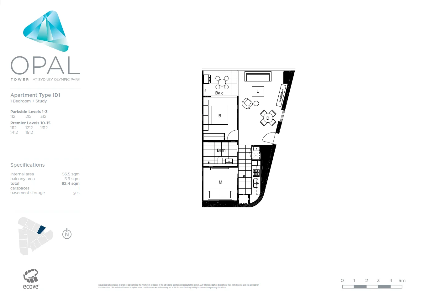 1512/1  Brushbox St, Sydney Olympic Park, NSW 2127