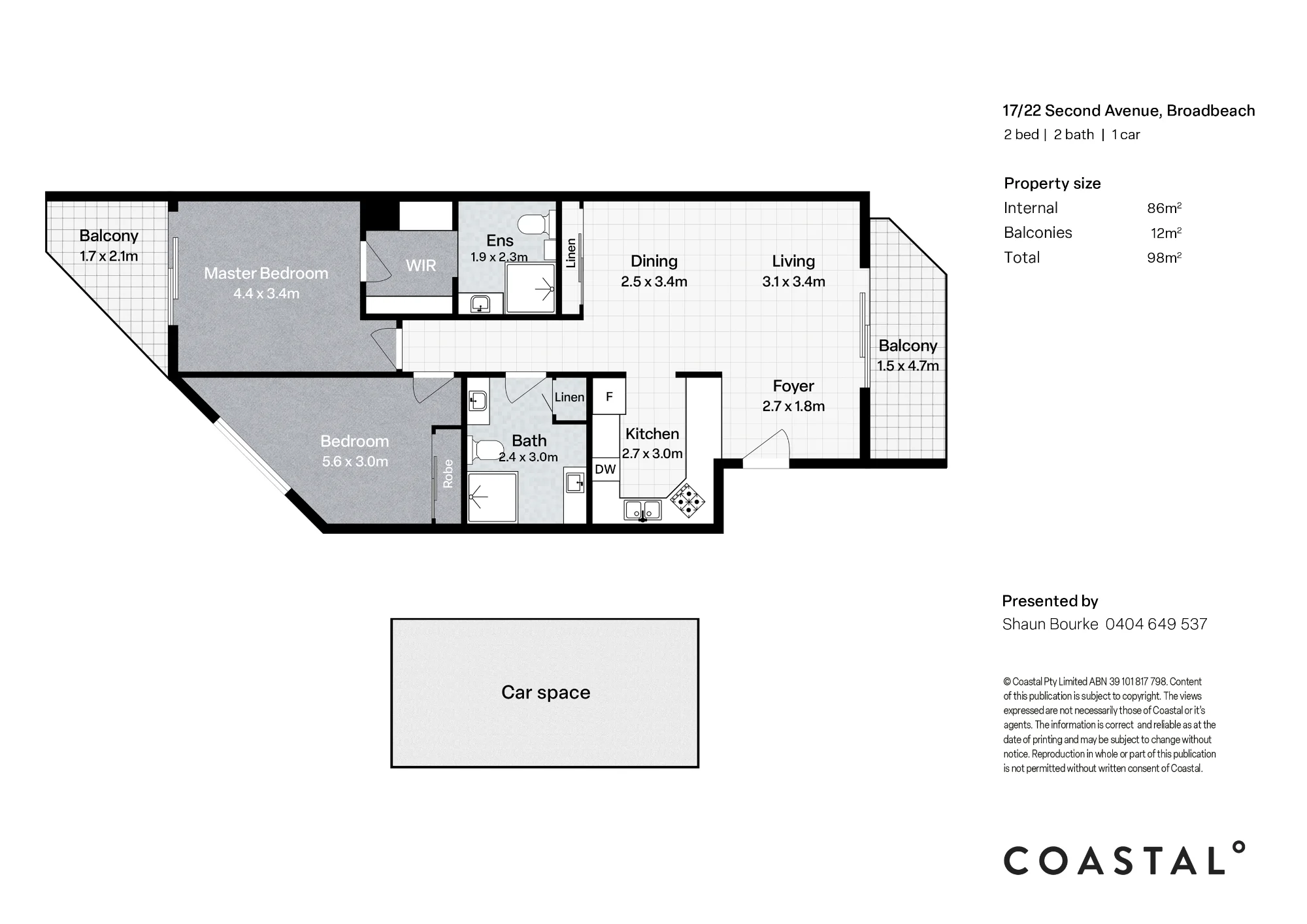 17/22 Second Avenue, Broadbeach, Qld 4218