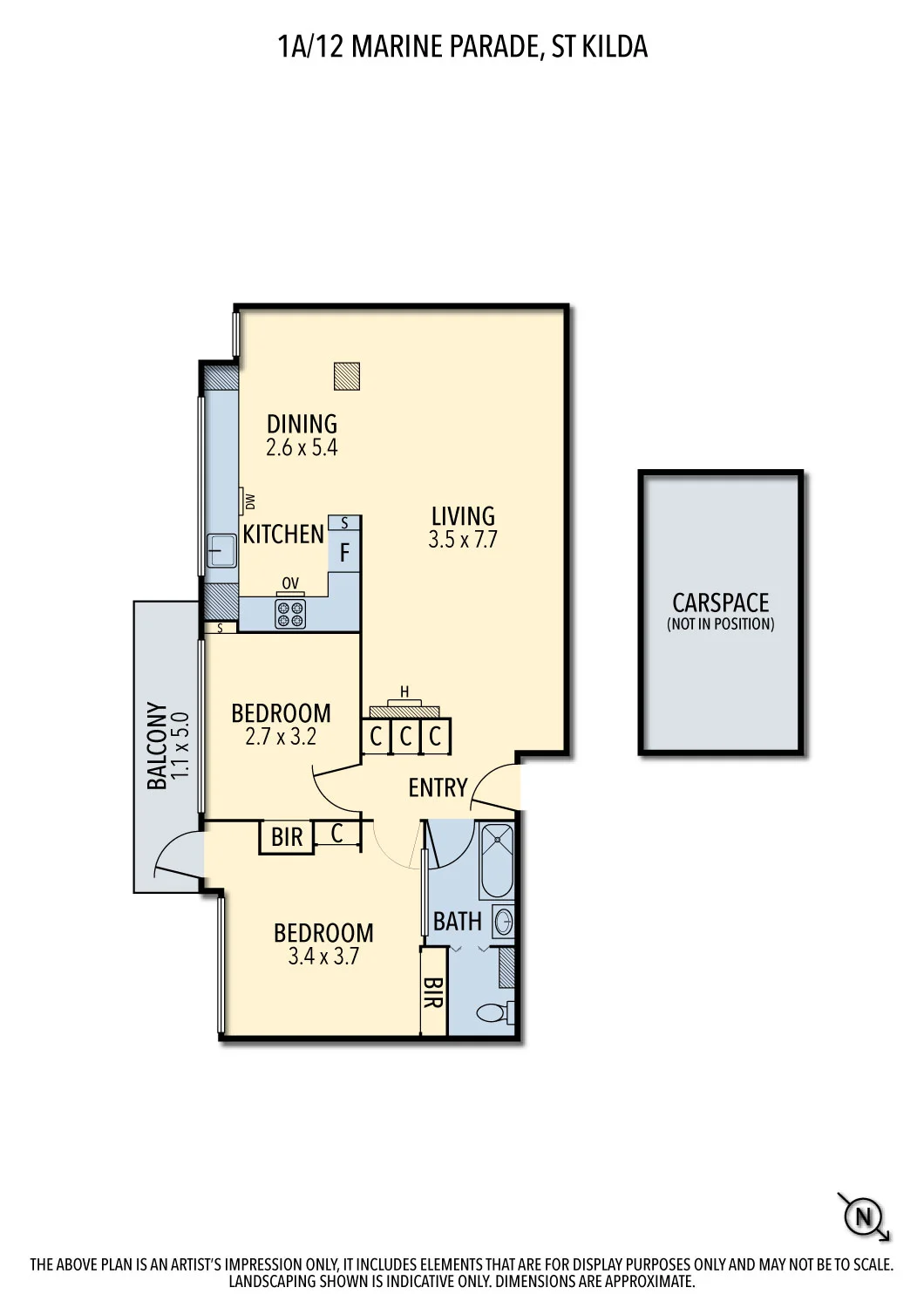 1A/12 Marine Parade, St Kilda, Vic 3182