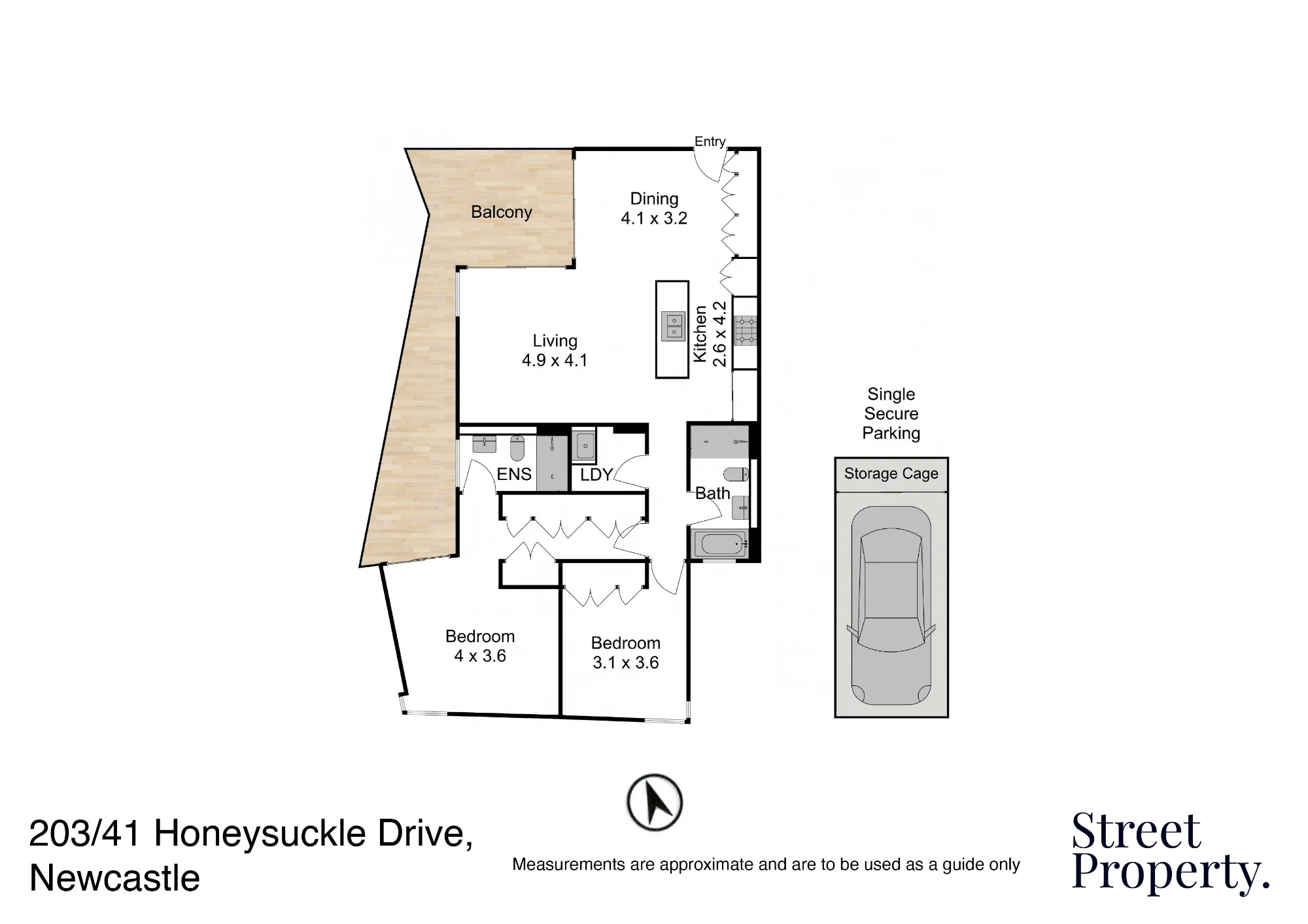 203/41 Honeysuckle Drive, Newcastle, NSW 2300