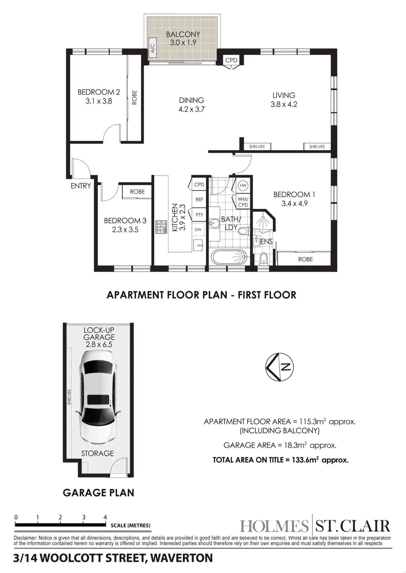 3/14 Woolcott Street, Waverton, NSW 2060
