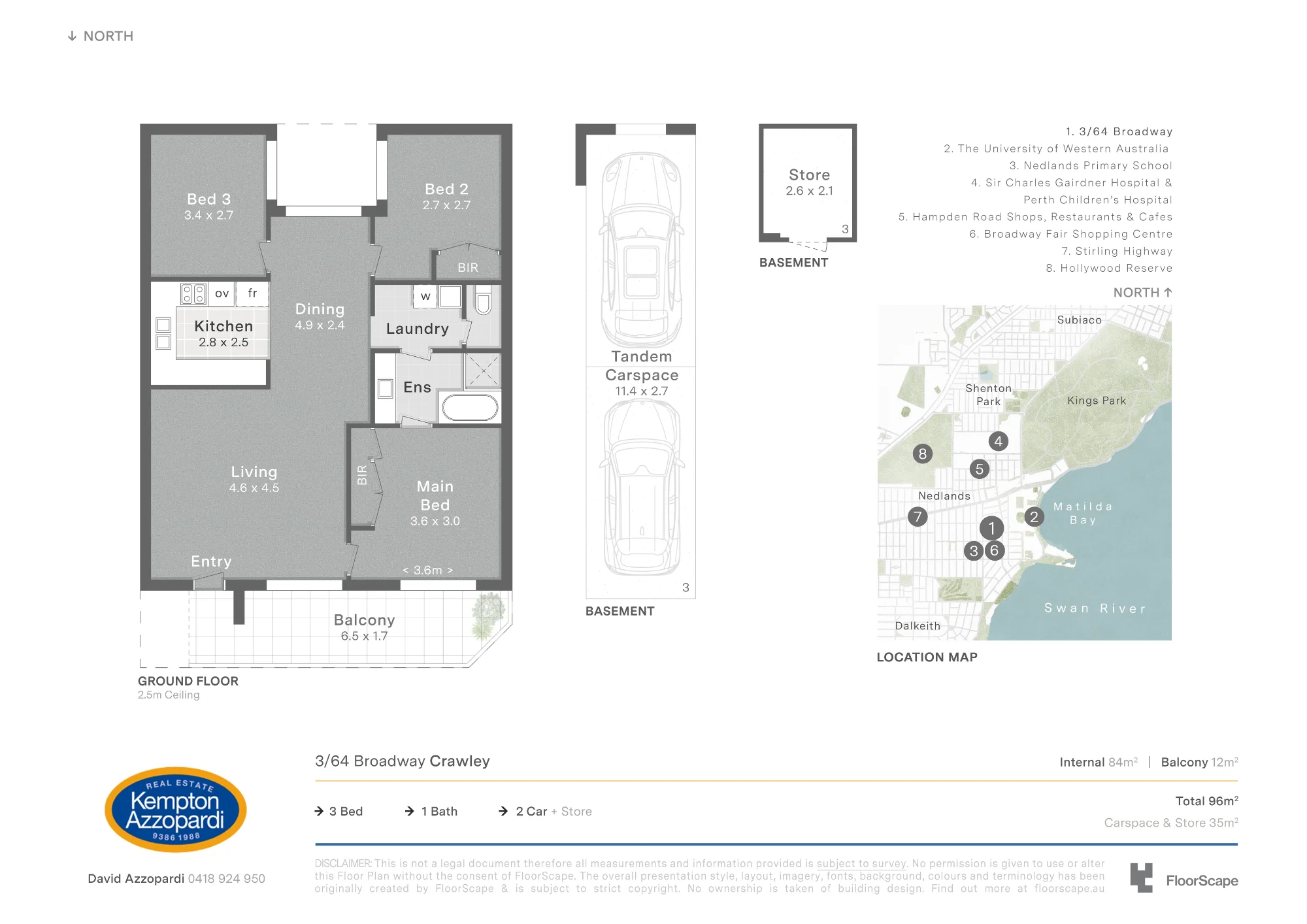 3/64 Broadway, Crawley, WA 6009