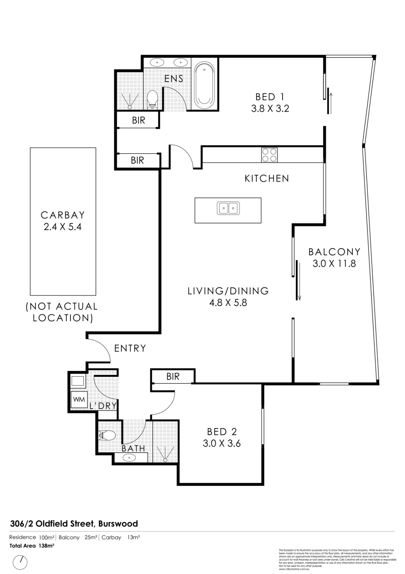 306/2 Oldfield Street, Burswood, WA 6100