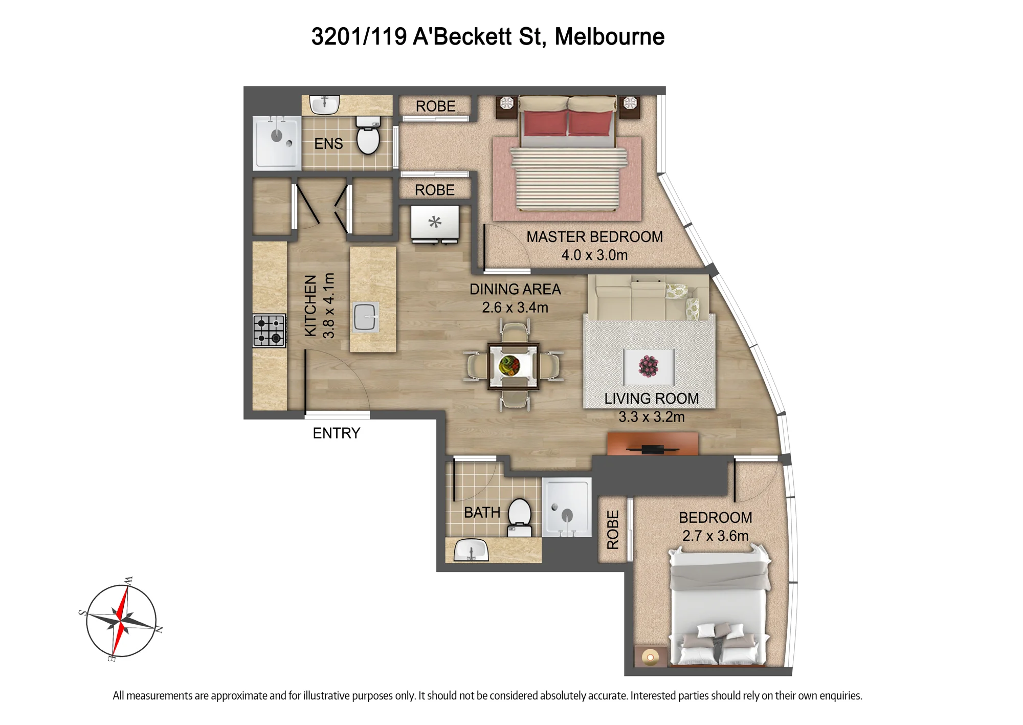 3201/119 A'Beckett Street, Melbourne, Vic 3000