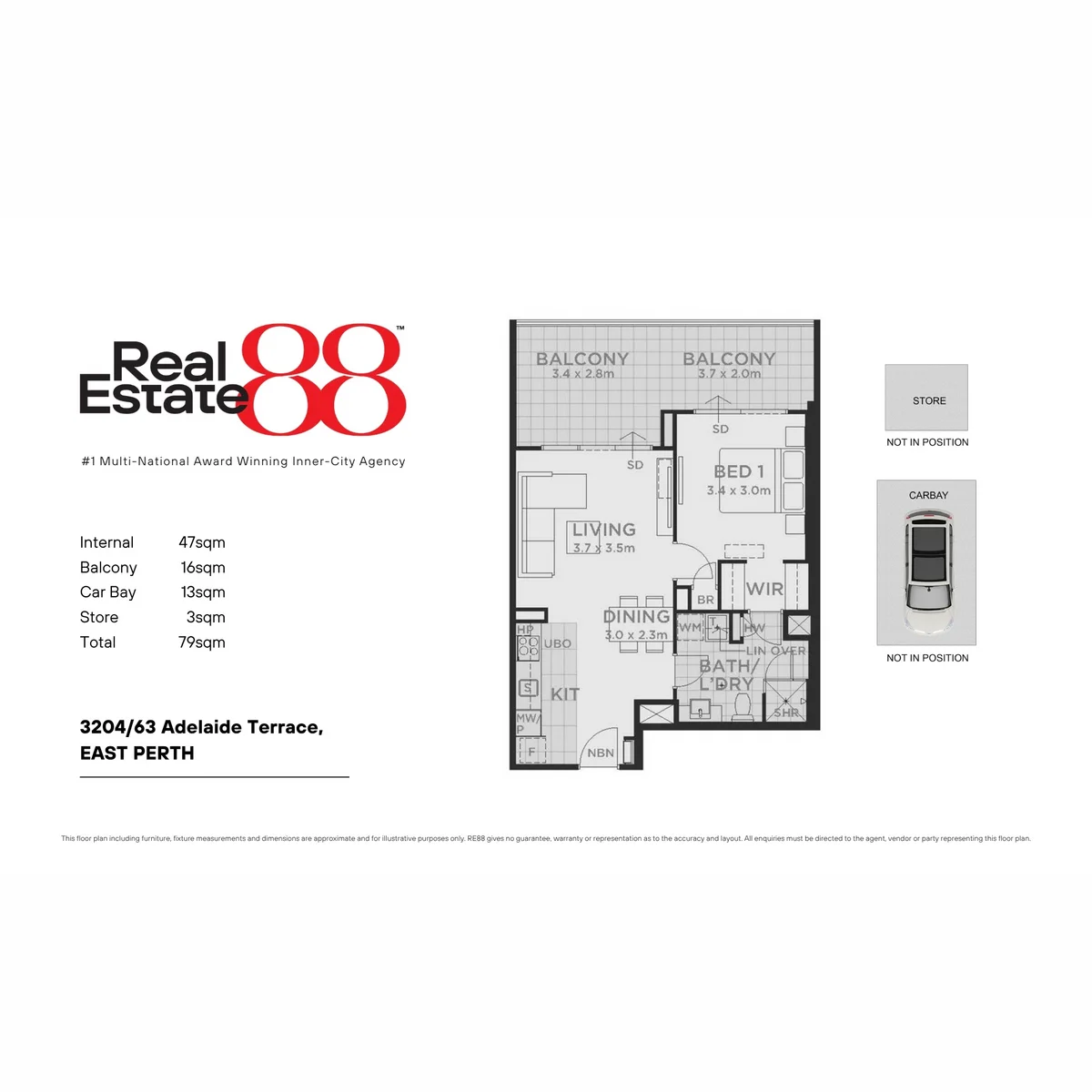 3204/63 Adelaide Terrace, East Perth, WA 6004