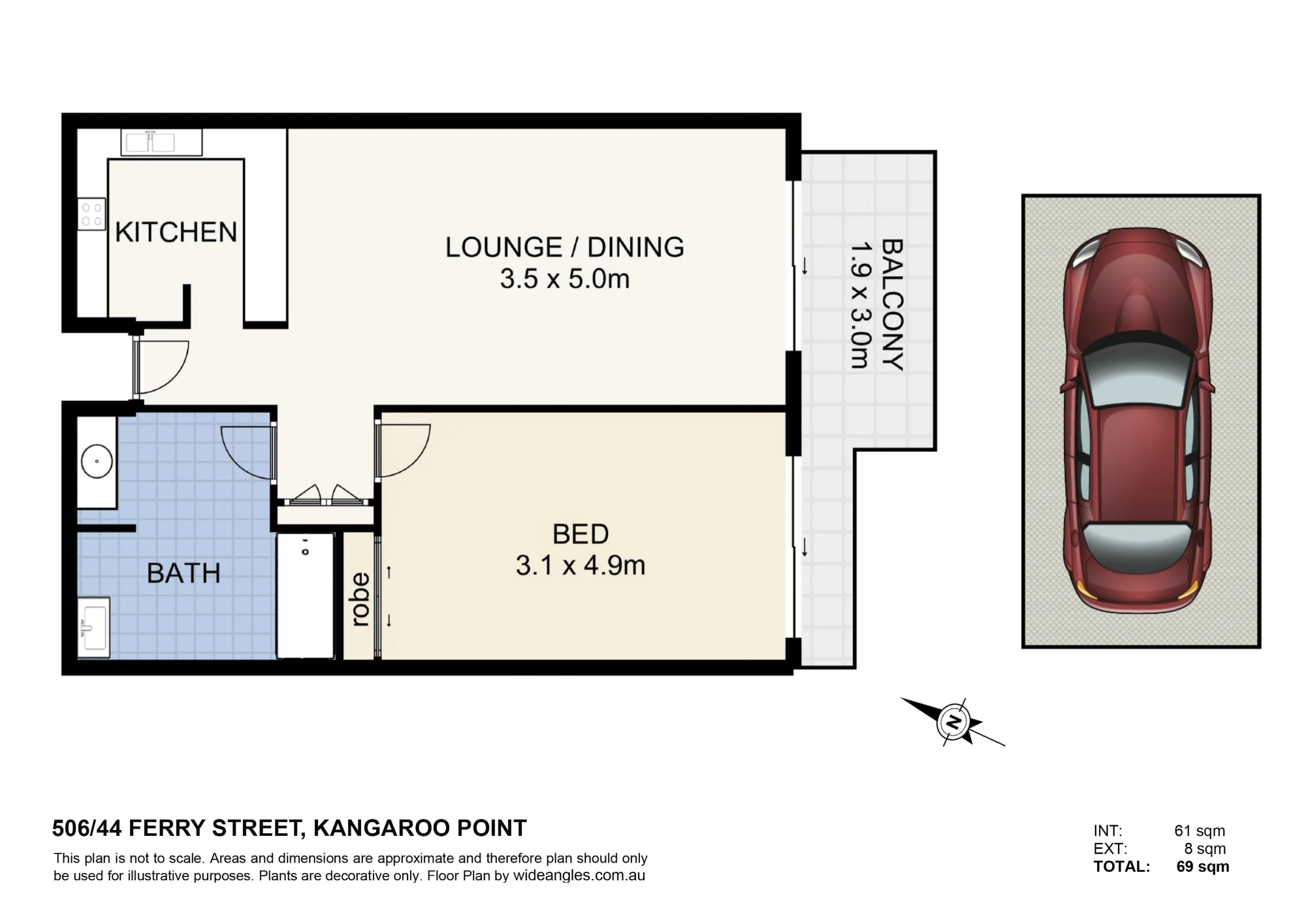 506/44 Ferry Street, Kangaroo Point, Qld 4169