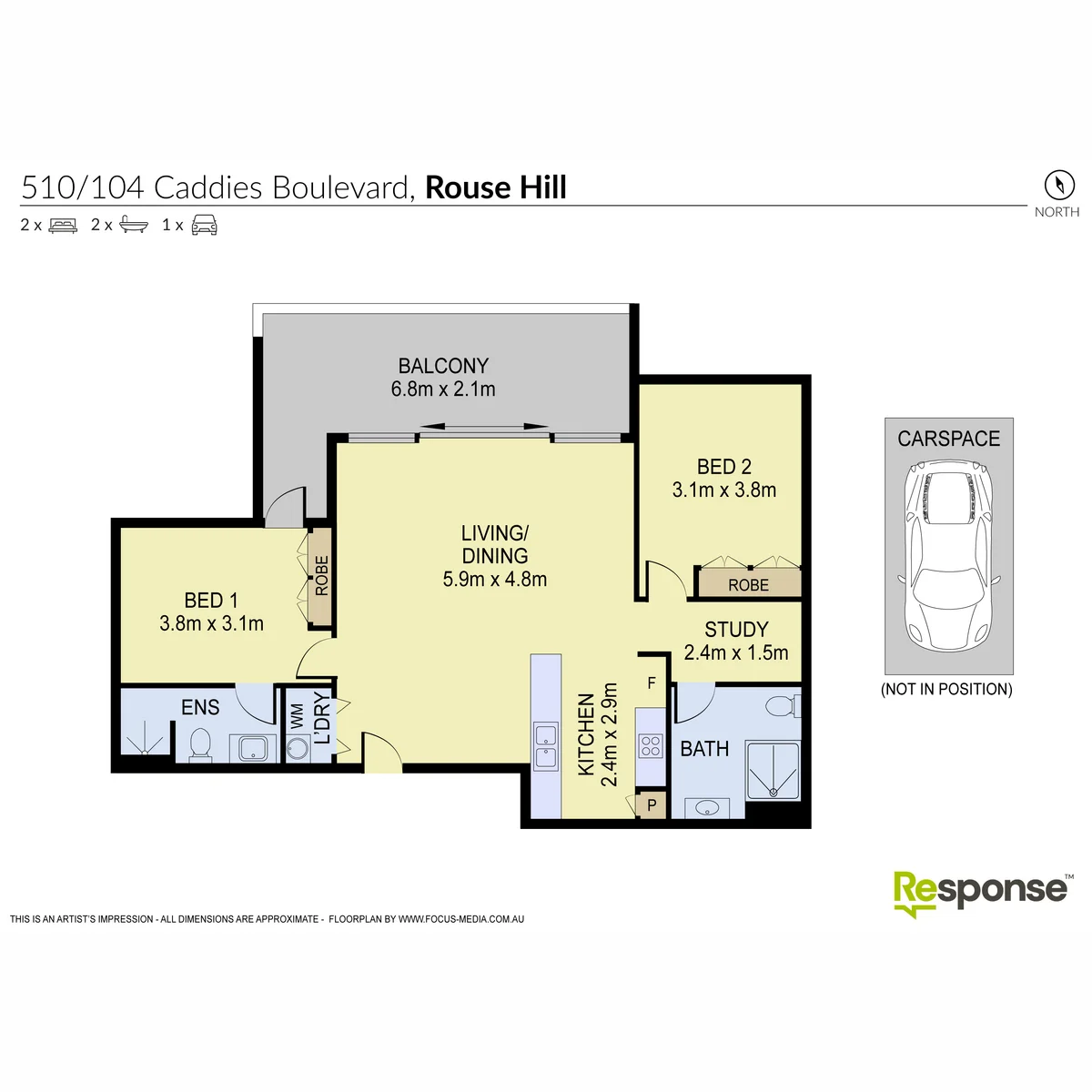 510/104 Caddies Boulevard, Rouse Hill, NSW 2155