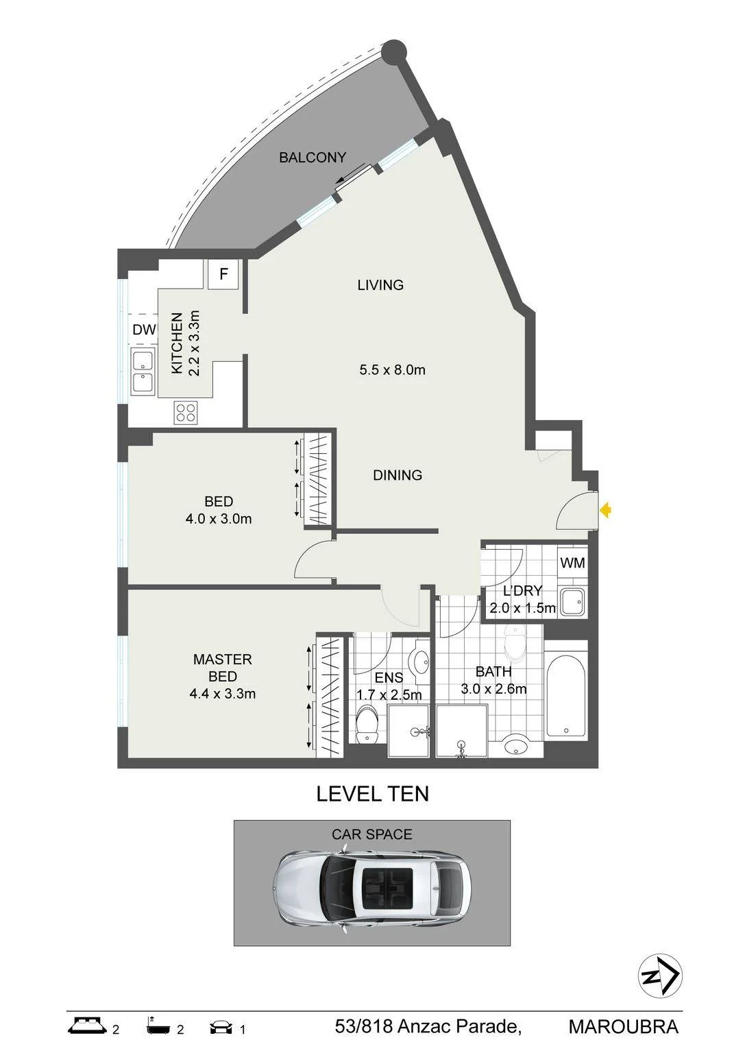 53/818 Anzac Parade, Maroubra, NSW 2035