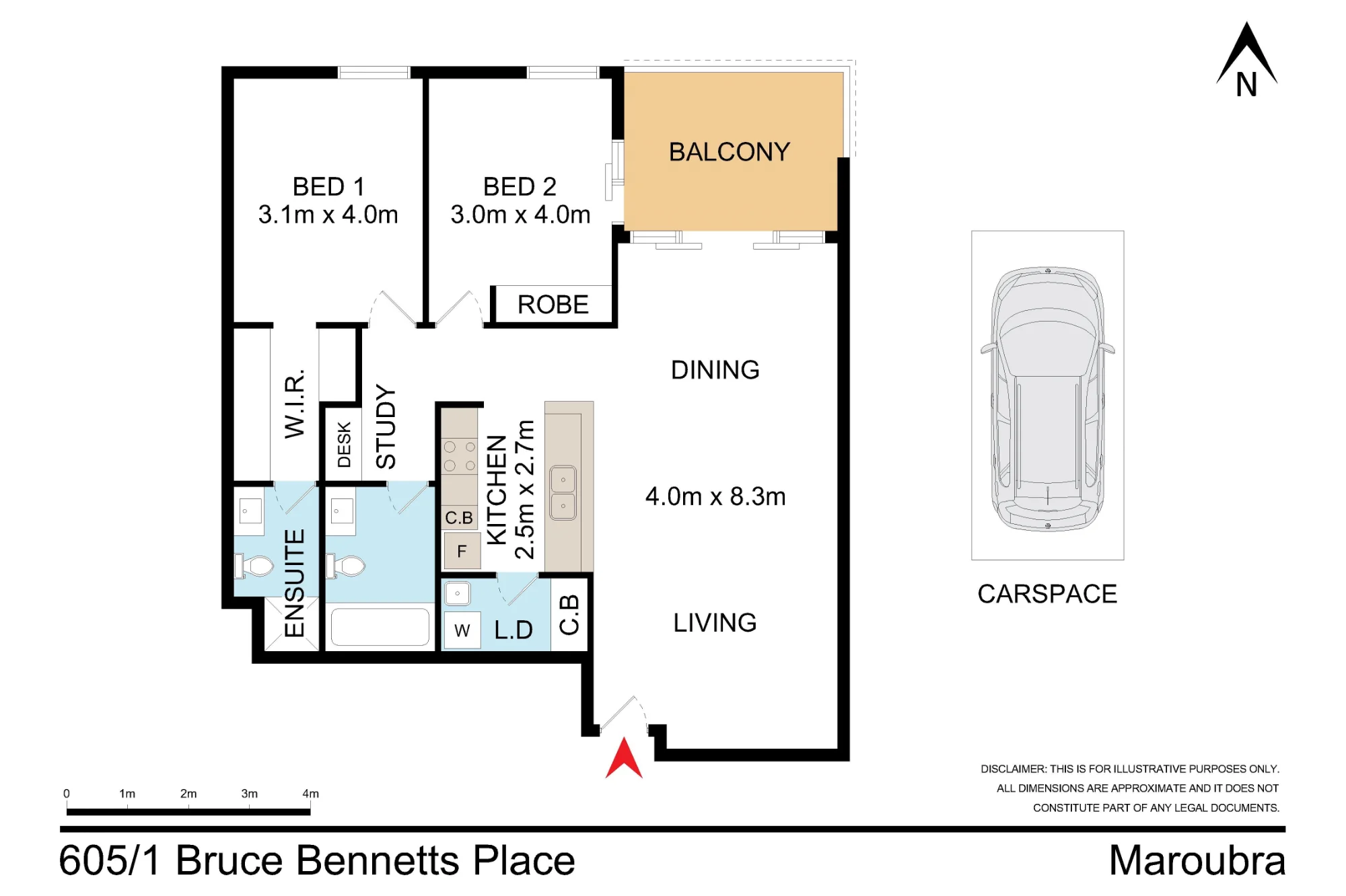 605/1 Bruce Bennett's Place, Maroubra, NSW 2035