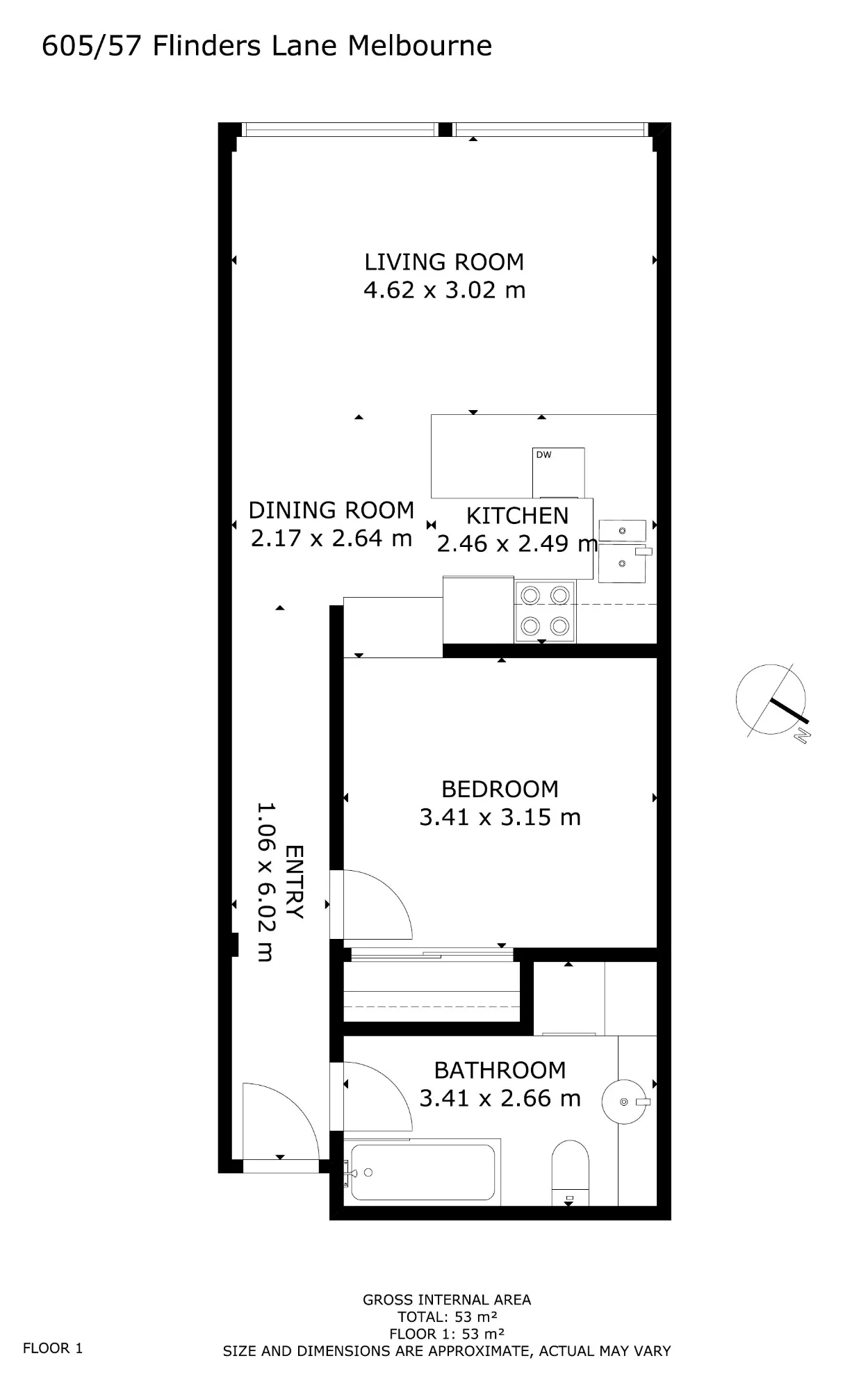 605/55-57 Flinders Ln, Melbourne, Vic 3000
