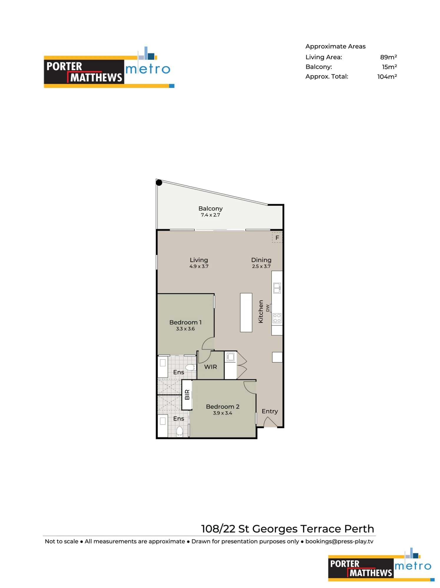 Unit 108/22 St Georges Terrace, Perth, WA 6000