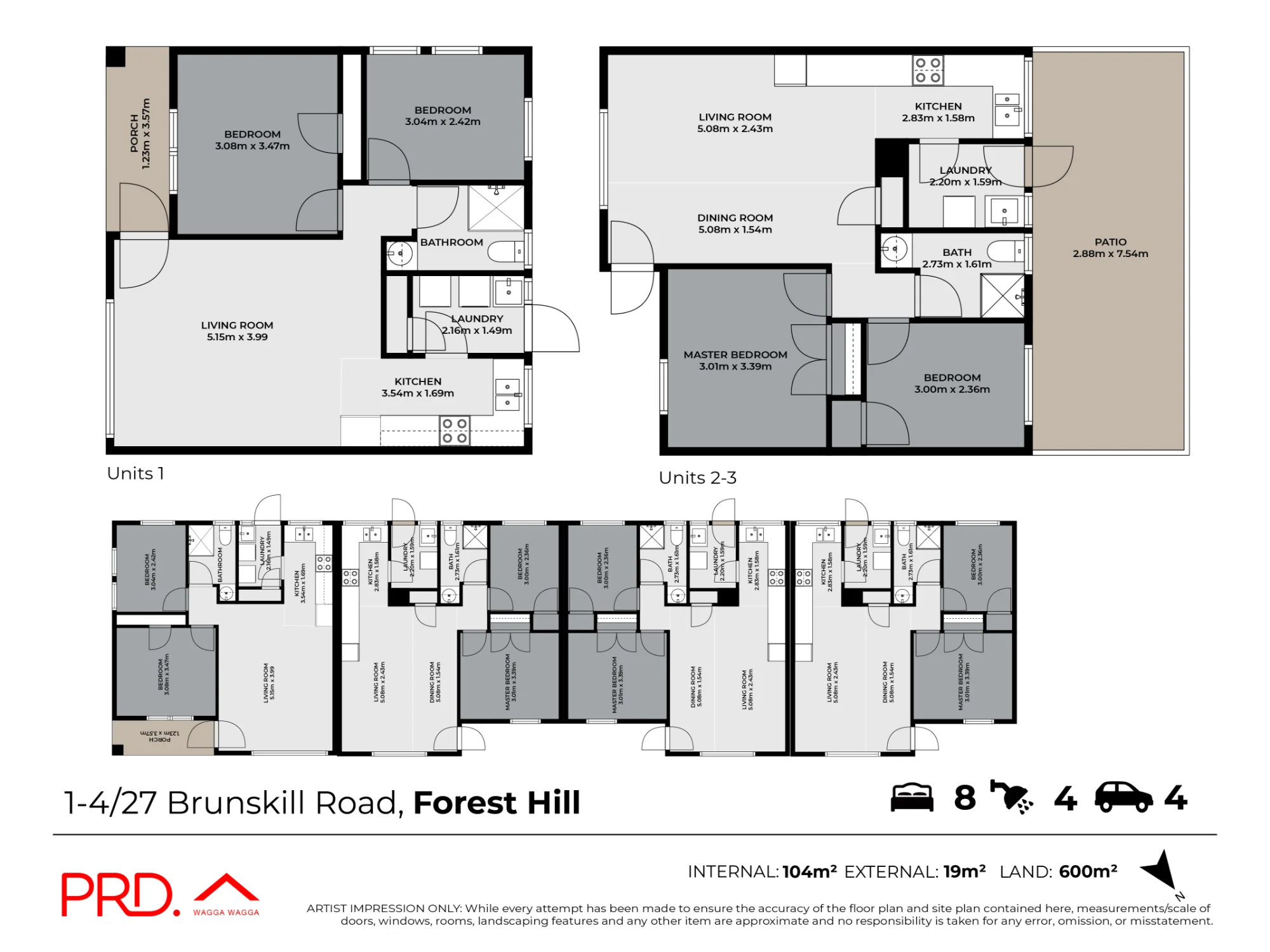 1-4/27 Brunskill Avenue, Forest Hill, NSW 2651