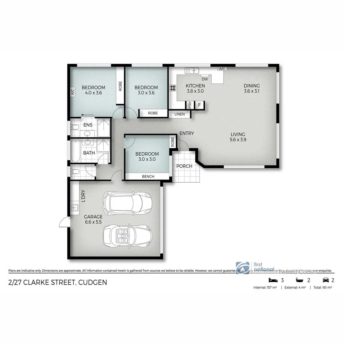 2/27 Clarke Street, Cudgen, NSW 2487