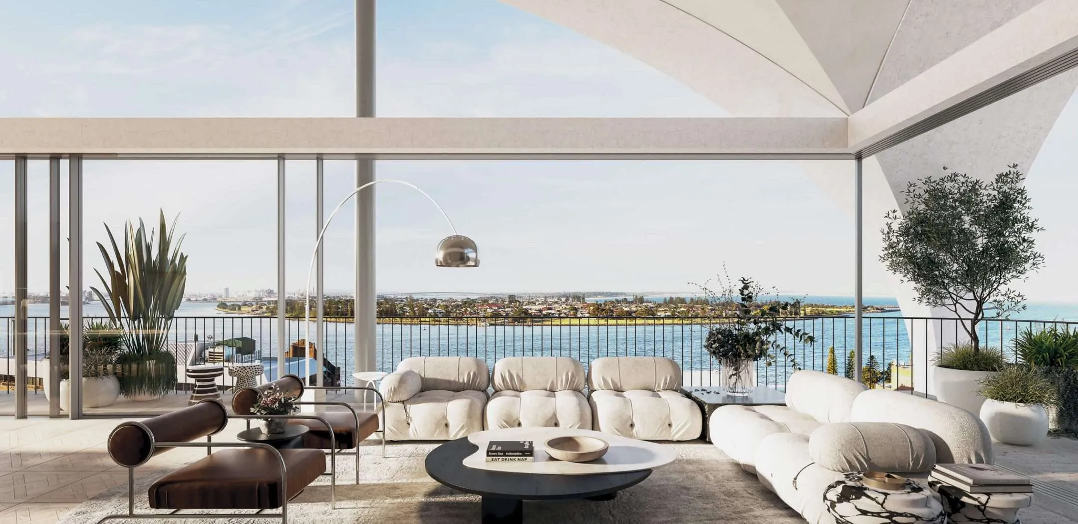 Living room of The Newcastle Residence, Bluebell