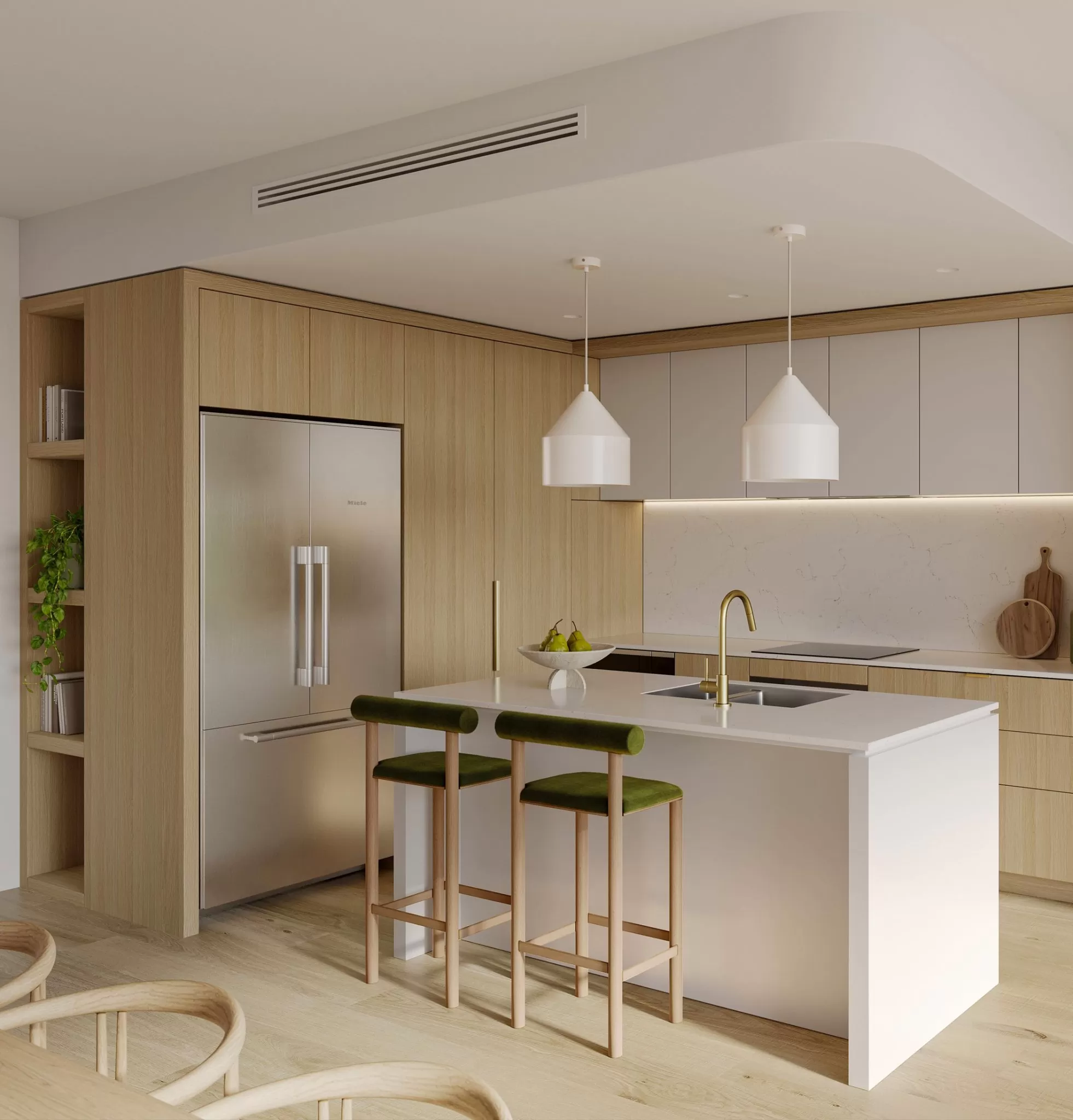 The interiors