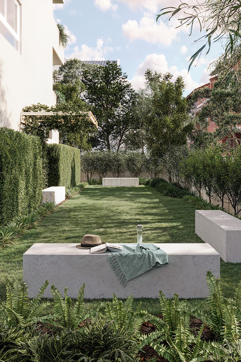 Garden homes spill into leafy courtyards - sanctuary.