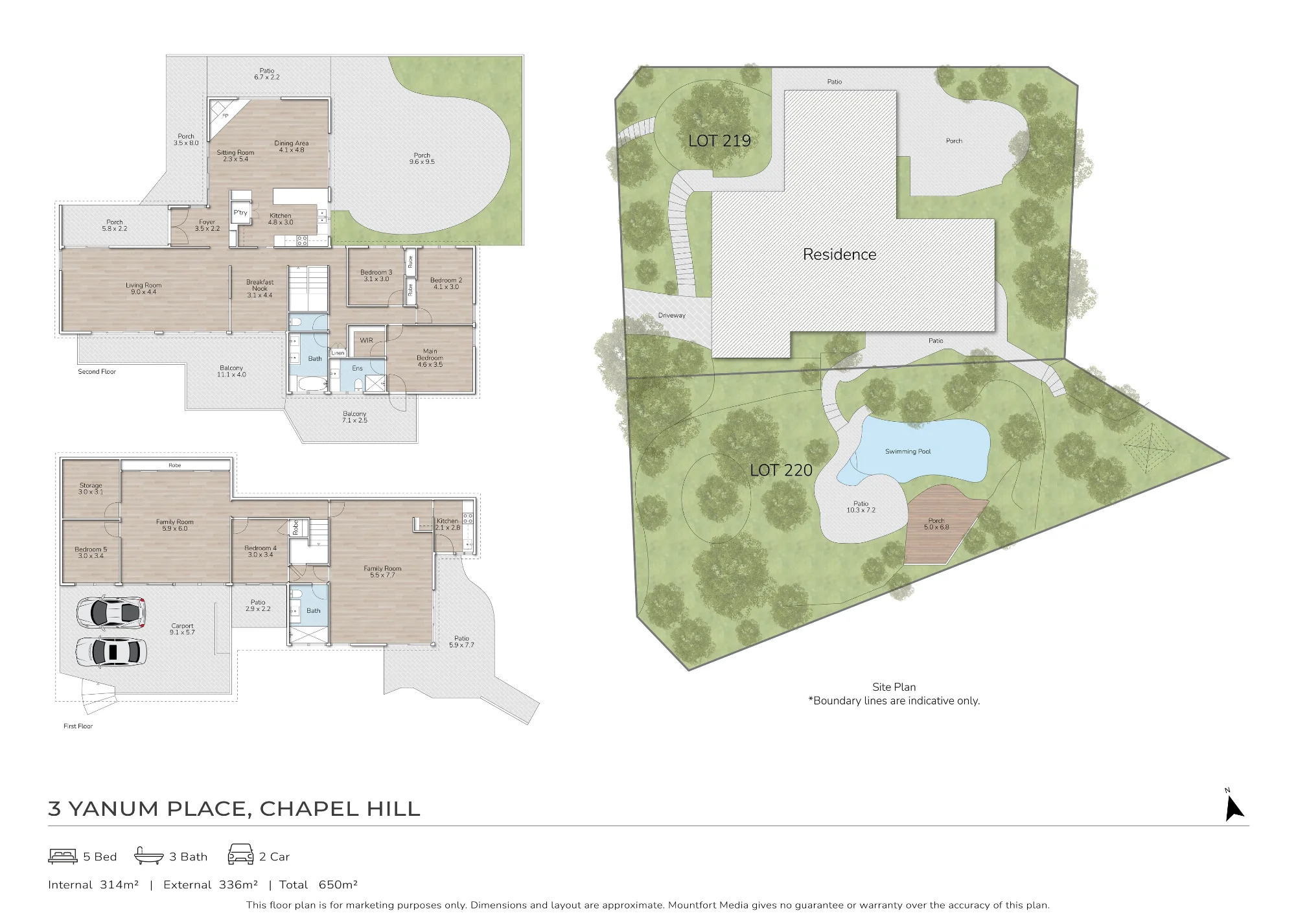 1 - 3 Yanum Place, Chapel Hill QLD 4069