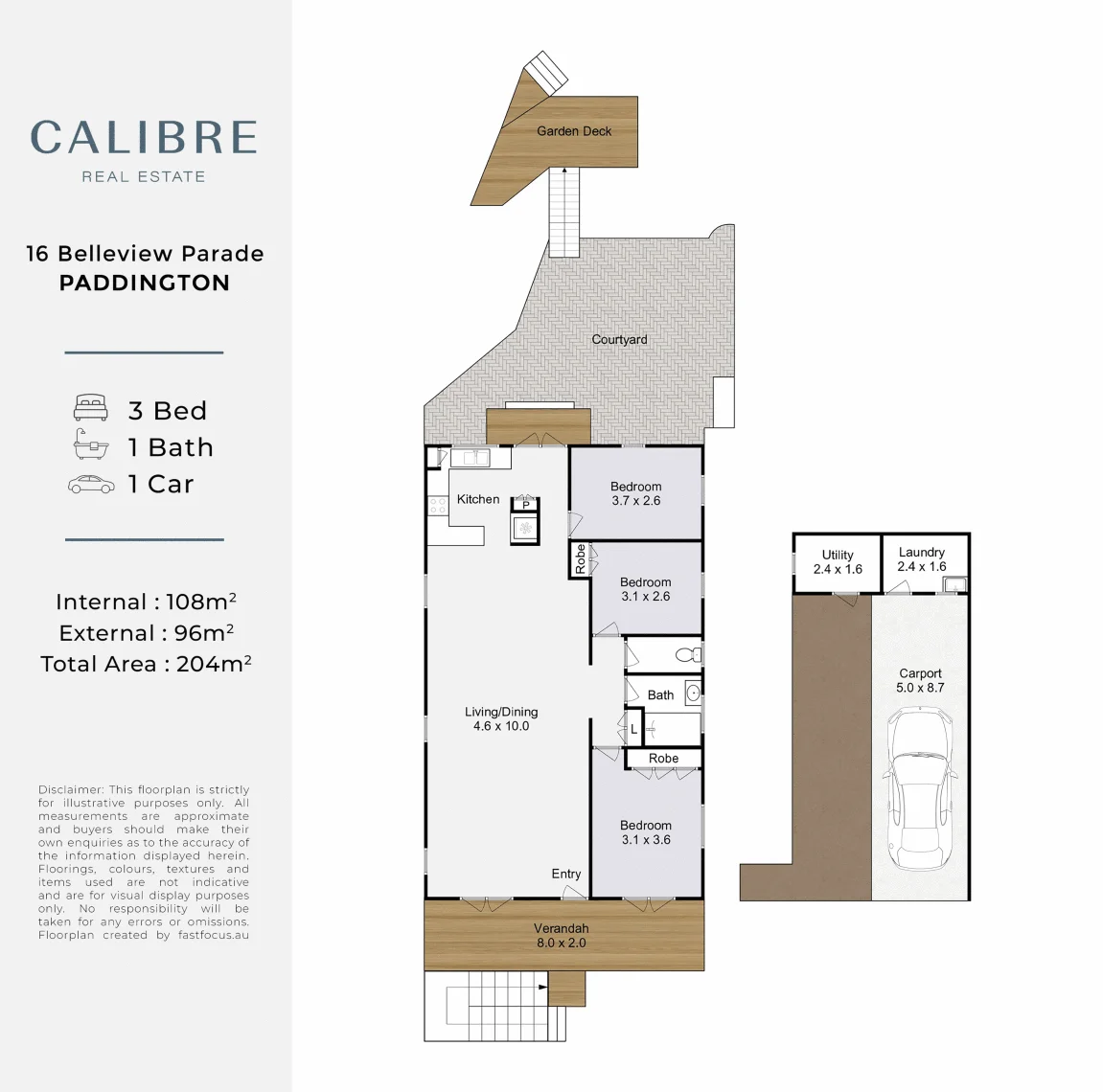 16 Belleview Parade, Paddington, Qld 4064