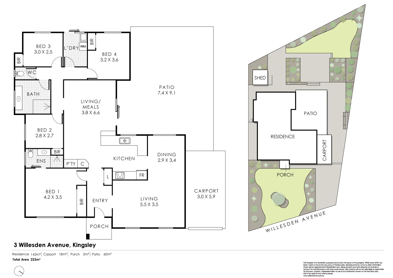 3 Willesden Ave, Kingsley, WA 6026