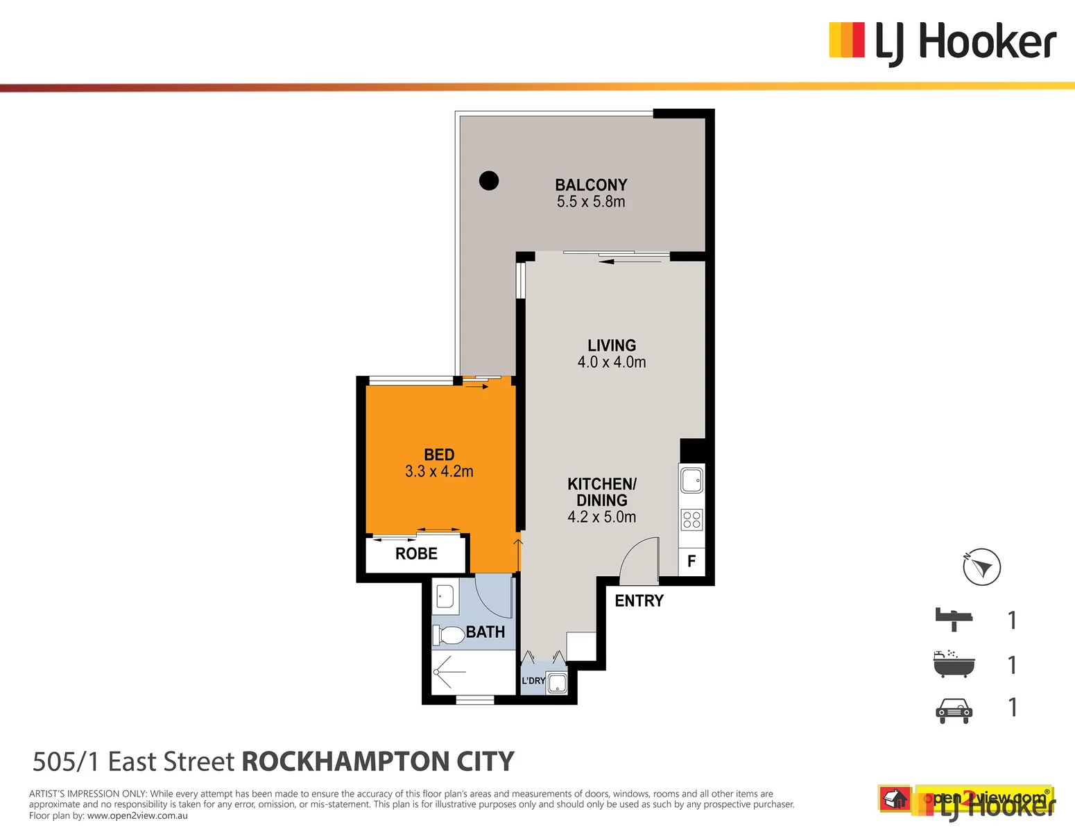 504/5 East Street, Rockhampton City, Qld 4700