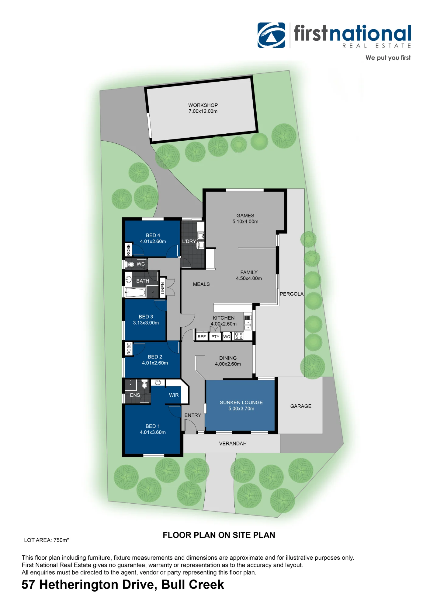 57 HETHERINGTON DRIVE, Bull Creek, WA 6149