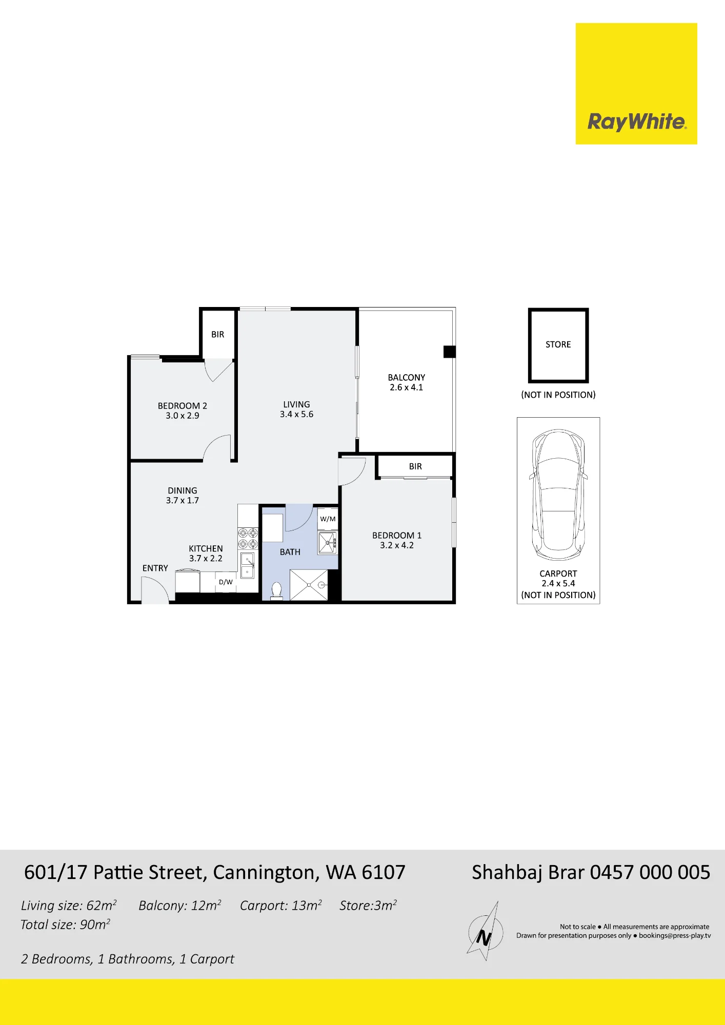 601/17 Pattie Street, Cannington, WA 6107
