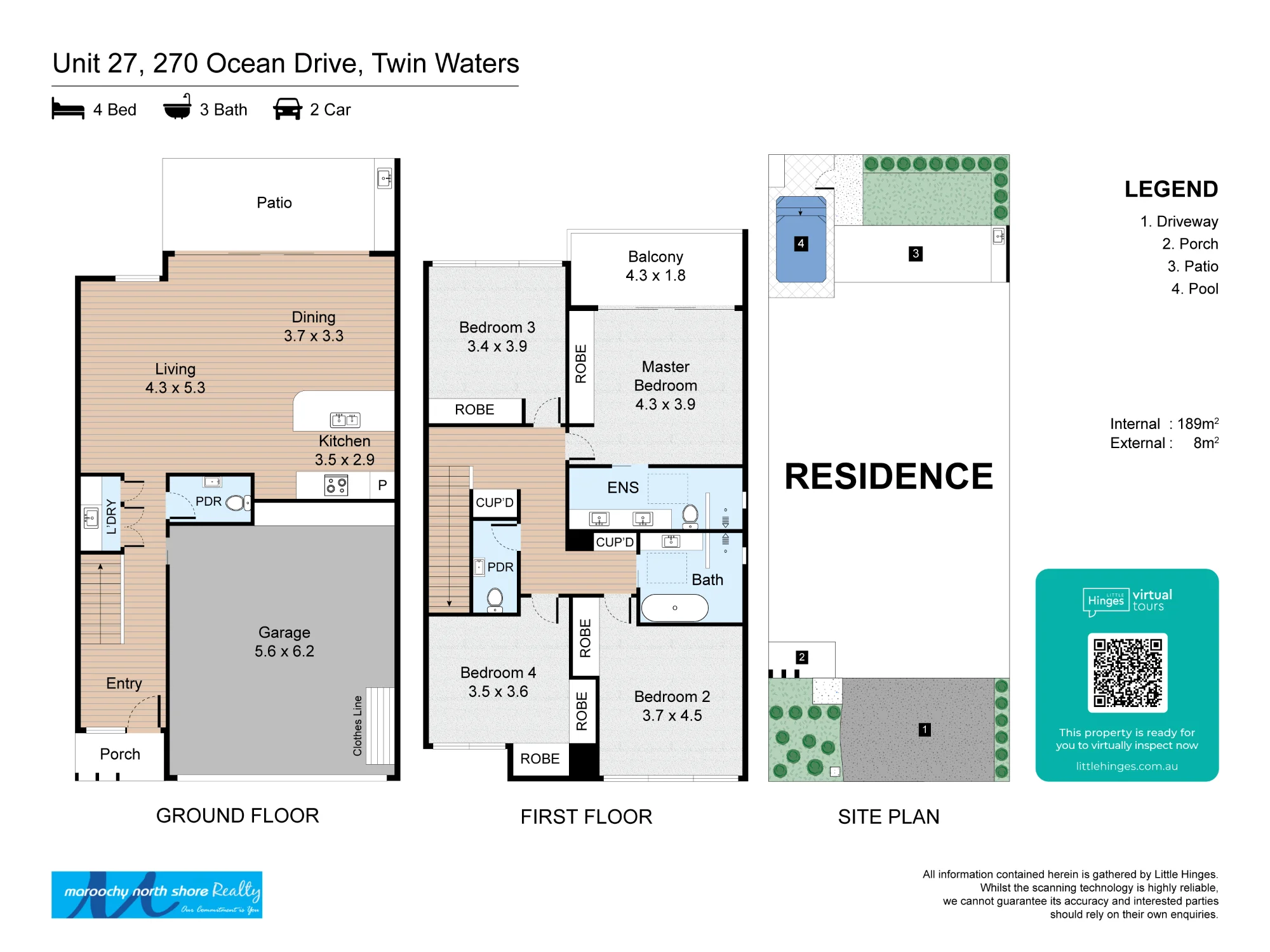 Unit 27/270 Ocean Drive, Twin Waters, Qld 4564