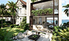 Contemporary harbourside garden villas