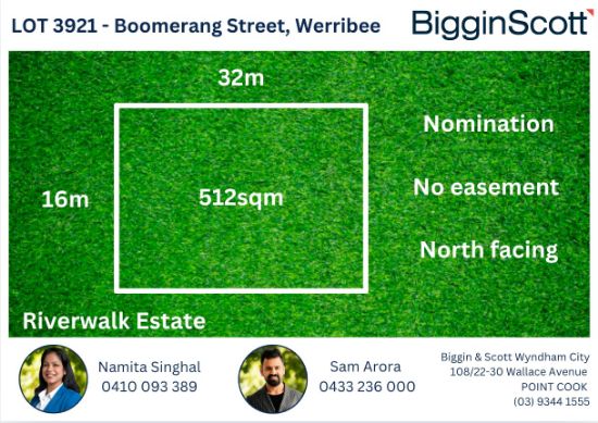 Lot 3921, Boomerang Street, Werribee, Vic 3030