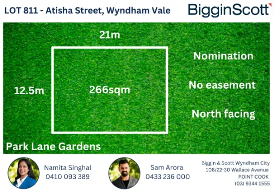 Lot 811/Atisha Atisha Street, Wyndham Vale, VIC, 3024