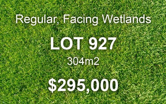 Lot 927 - 304m2 Land May Titles 2023 Wetland Facing., Melton South, Vic 3338