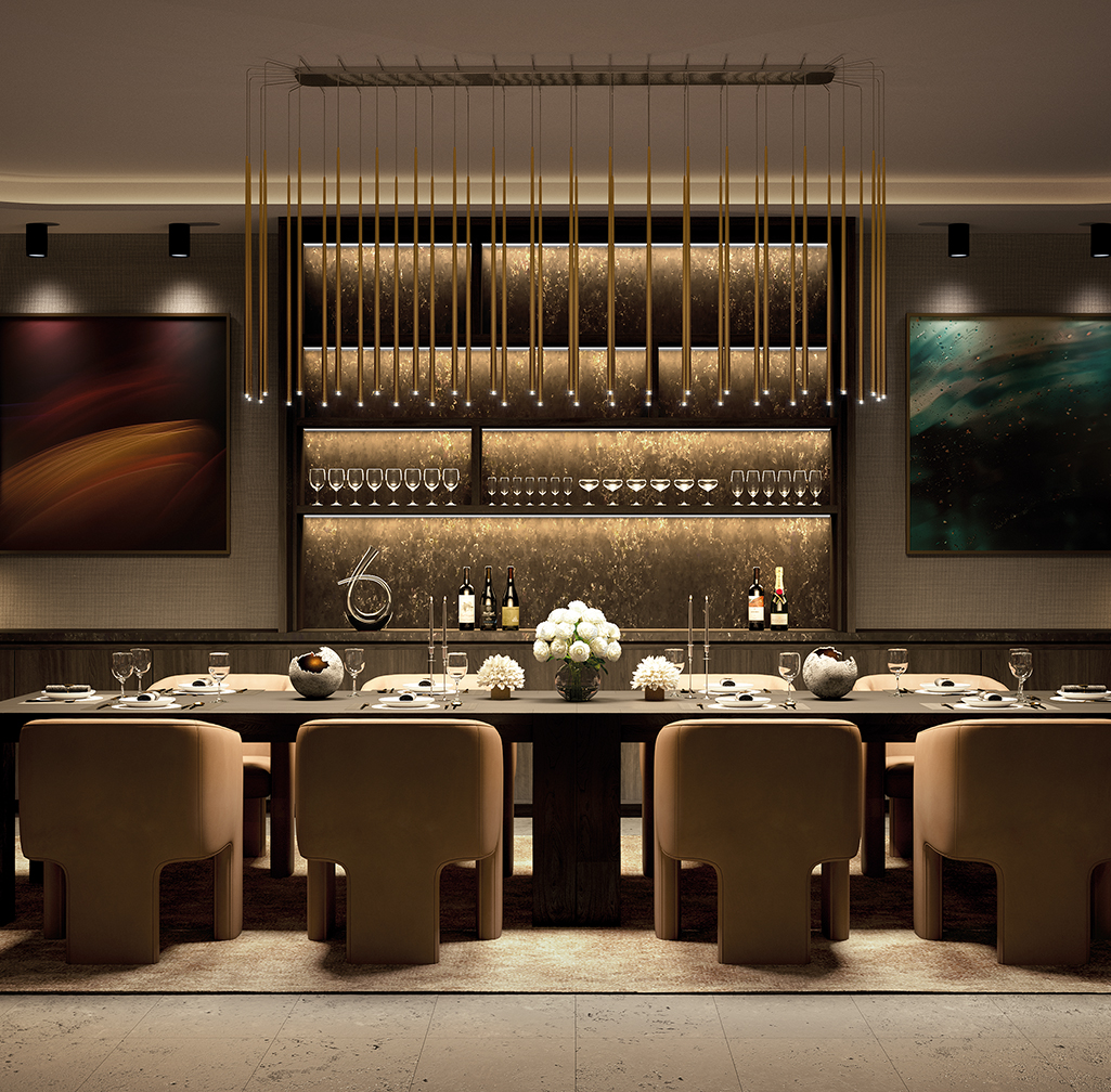 BEAUTIFULLY CRAFTED, AMBIENT ENTERTAINING SPACES