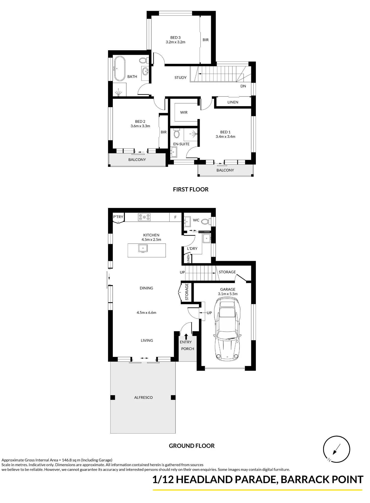 1/12 Headland Parade, Barrack Point NSW 2528