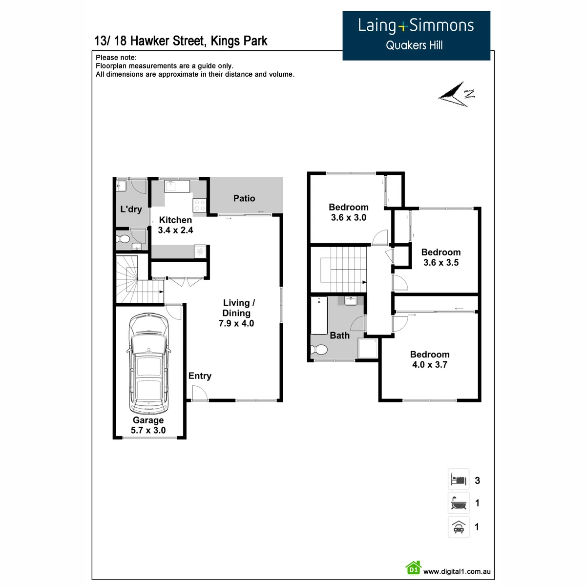 13/18 Hawker Street, Kings Park, NSW 2148