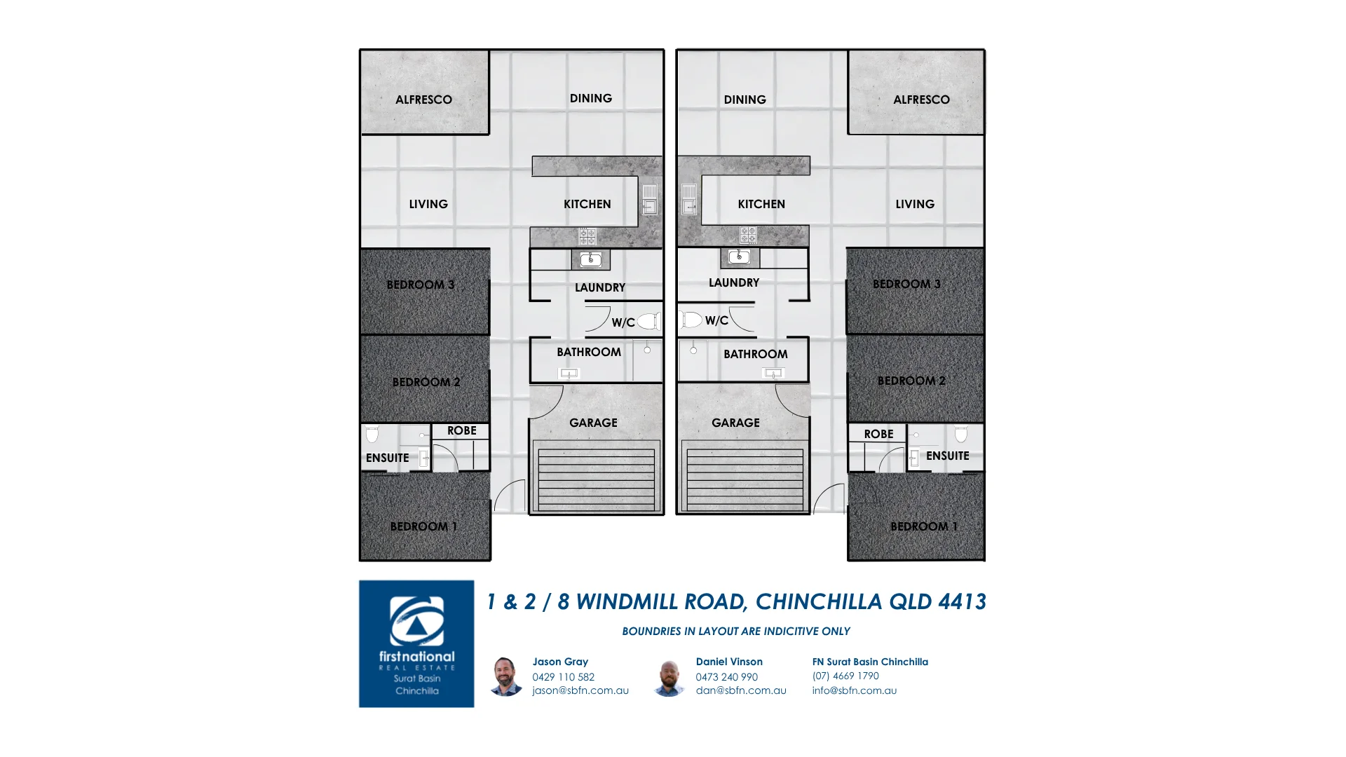 1 & 2/8 Windmill Road, Chinchilla, Qld 4413