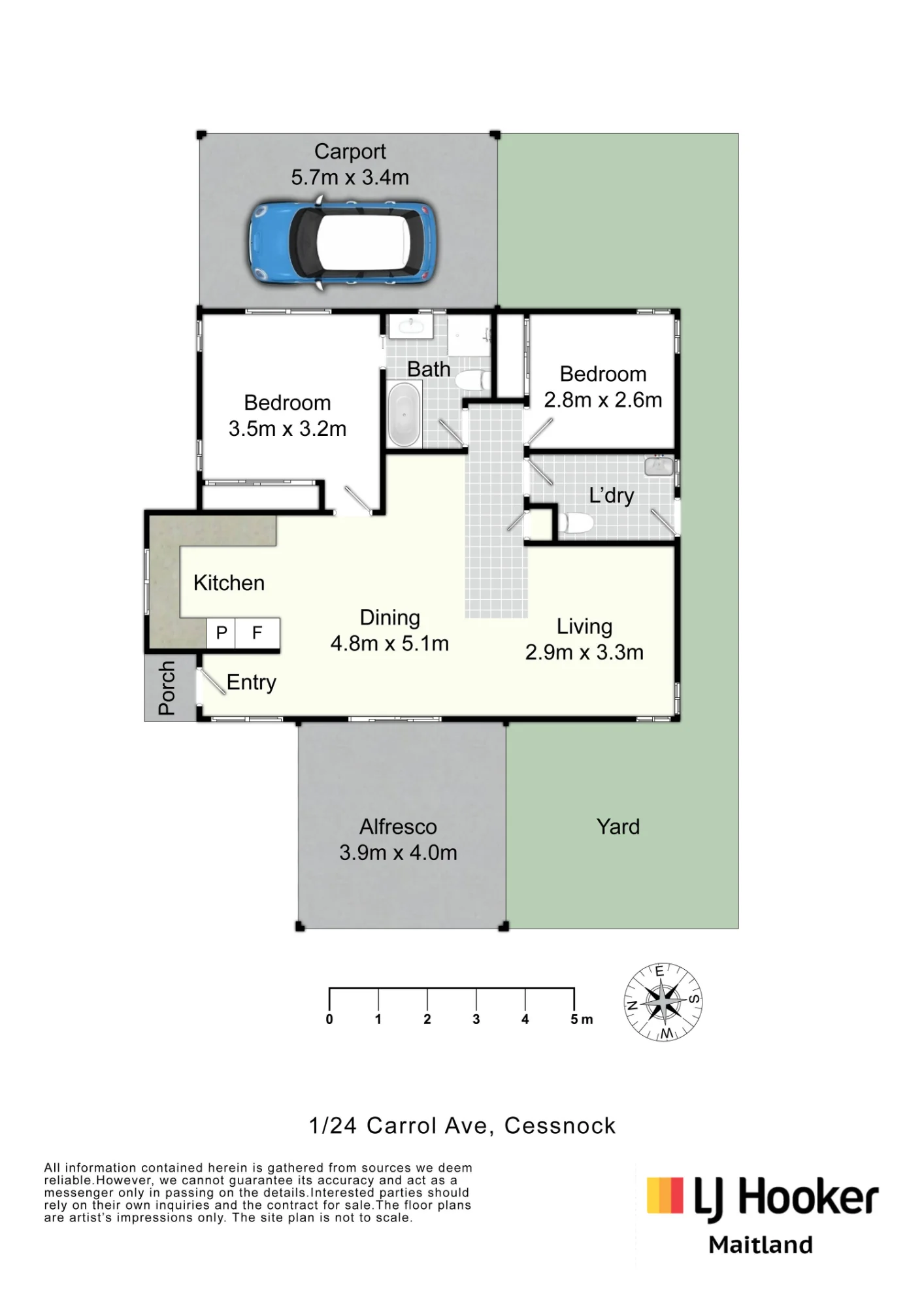 1/24 Carroll Avenue, Cessnock, NSW 2325